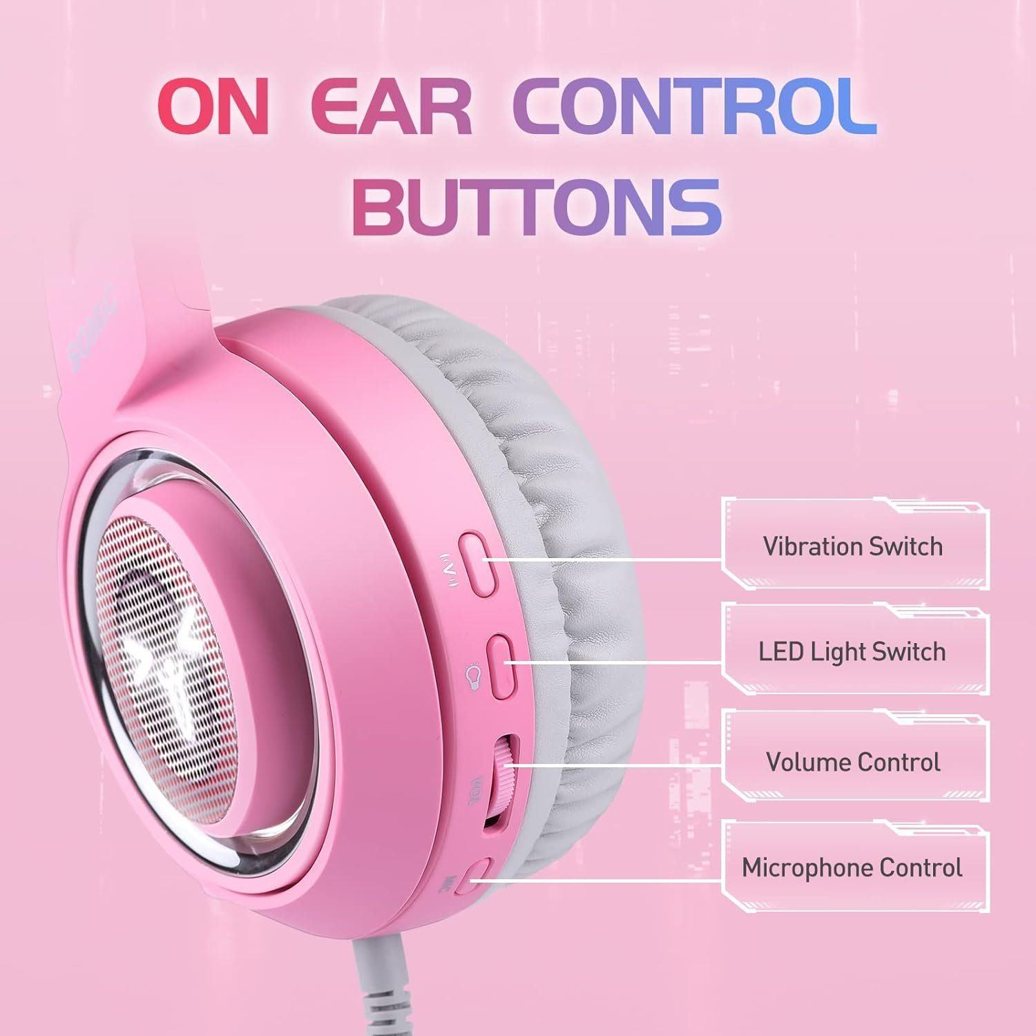 (Elegantes Gaming-Headset Sound Stilvolles Sound Surround LED-Beleuchtung., Gaming-Headset mit G951 und und Somic Gaming-Headset 7.1 7.1 LED-Licht) mit Surround