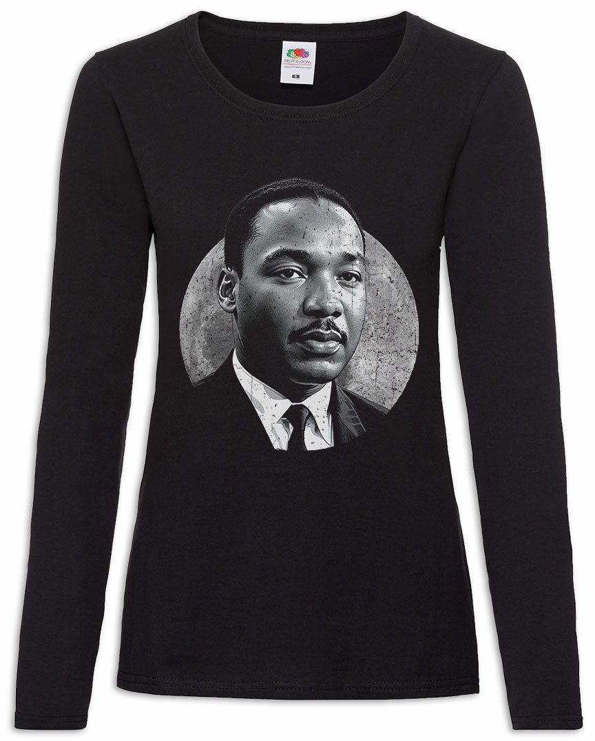 Langarmshirt MLK Moon Damen Langarmshirt Martin African Luther American King Leader