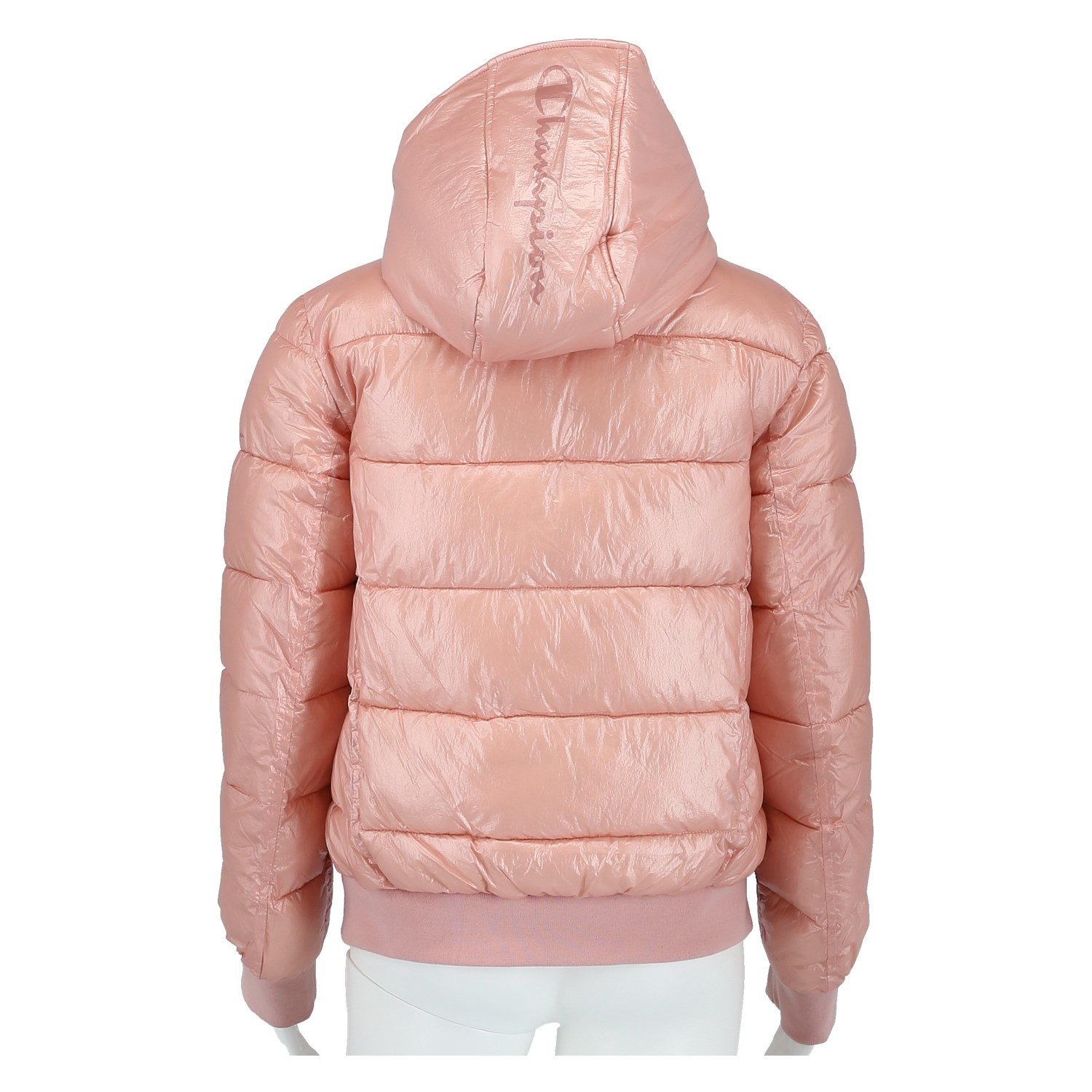 Champion Funktionsjacke Übergangsjacke mit Kapuze (Hooded) rosa Mädchen – Bild 2 von 3