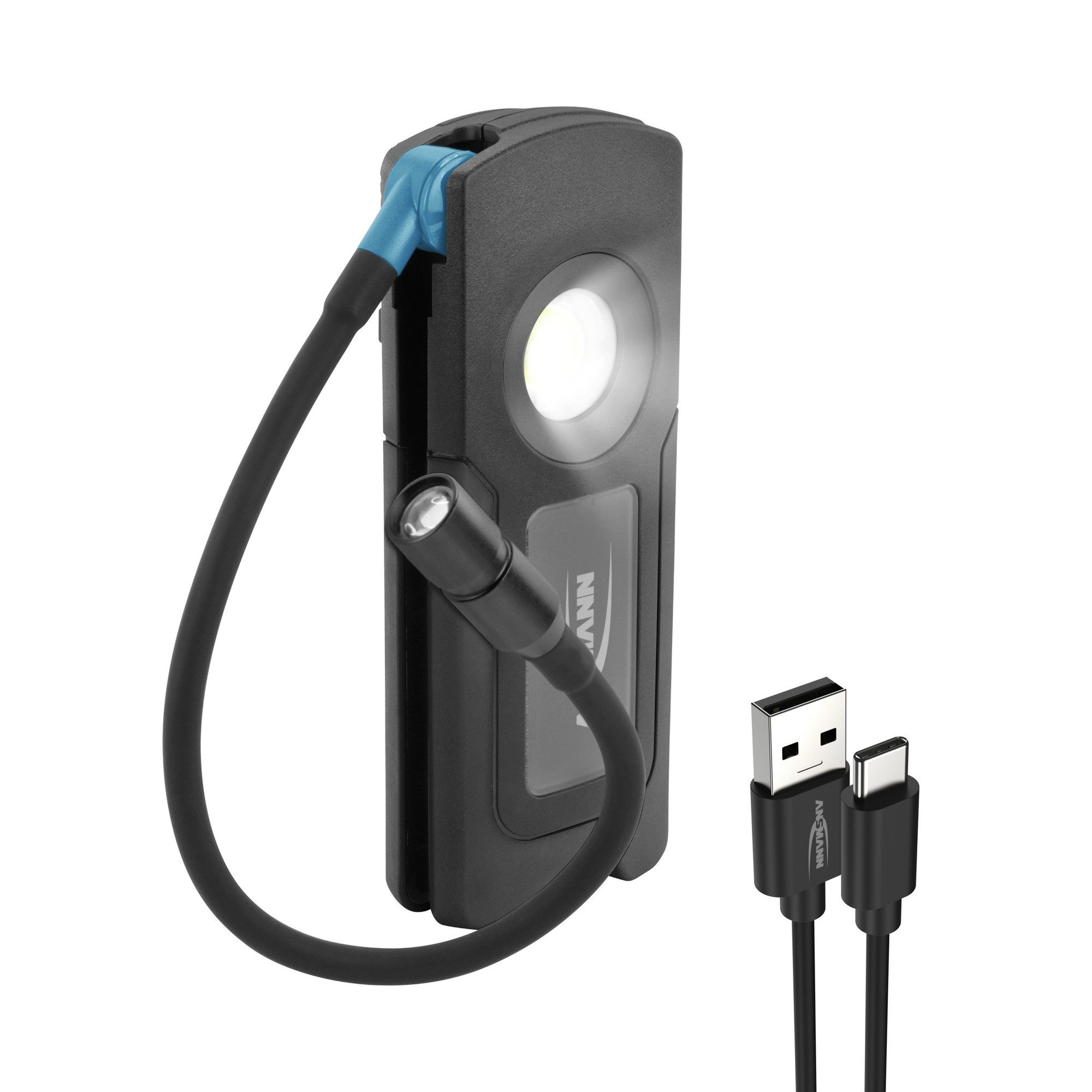 ANSMANN AG LED Arbeitsleuchte Arbeistleuchte im Pocket-Format mit flexiblem Leuchtarm