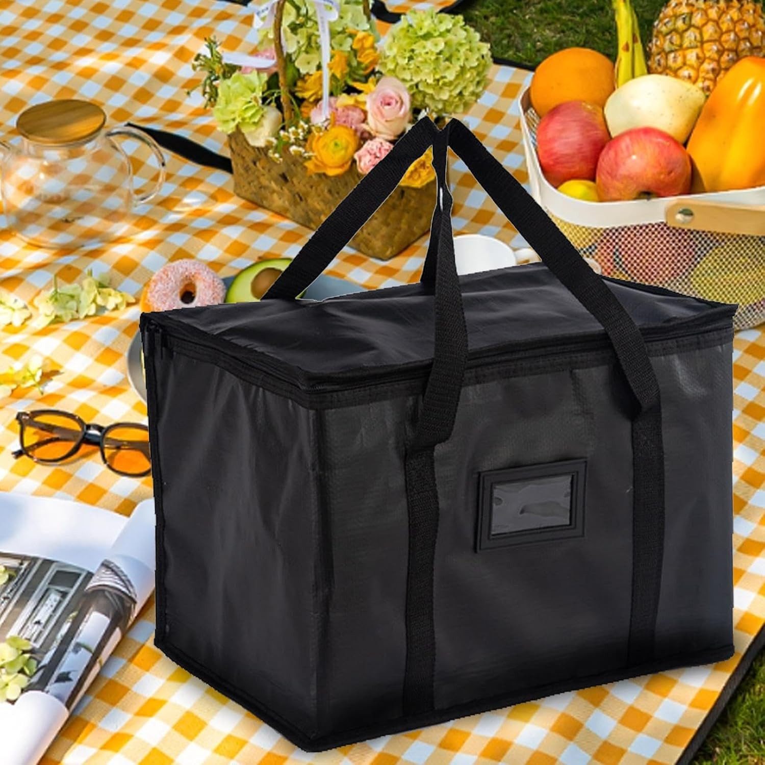Athlix Kühltasche Tragbare isolierte Kühltasche für Lebensmittel Thermotasche, auslaufsicher, wasserabweisend, stark isolierend