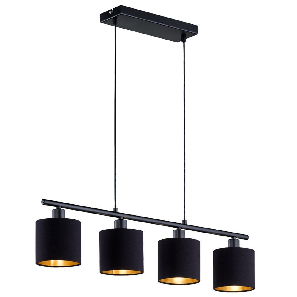 Reality Leuchten LED Pendelleuchte, Leuchtmittel inklusive, Warmweiß, Hänge Lampe Ess Zimmer Küche Textil Pendel Decken Leuchte
