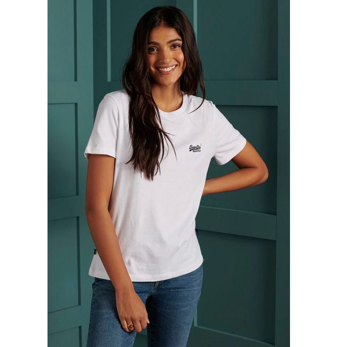 Superdry T-Shirt ORANGE LABEL TSHIRT NS T-Shirt aus Bio-Baumwolle