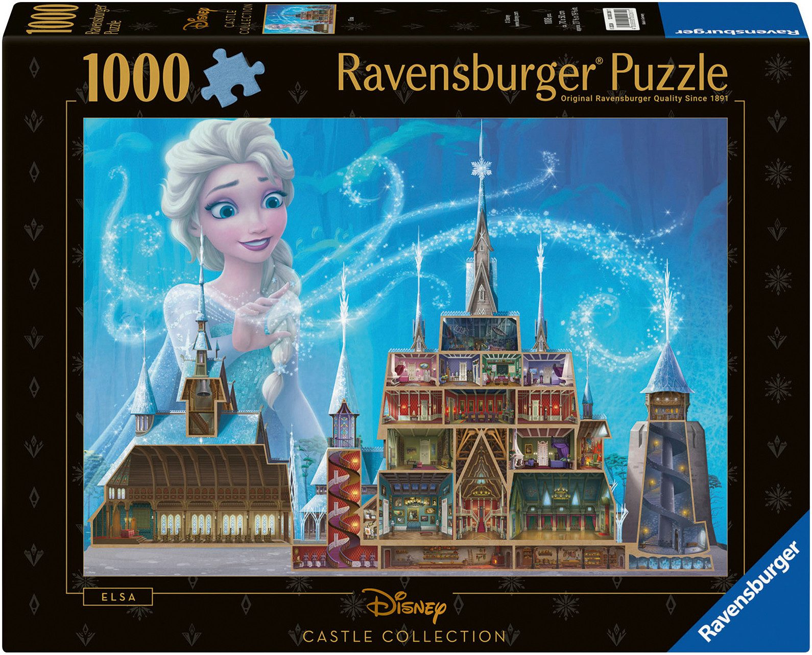 Ravensburger Puzzle Castle Collection - Disney Princess, Elsa, 1000 Puzzlet günstig online kaufen