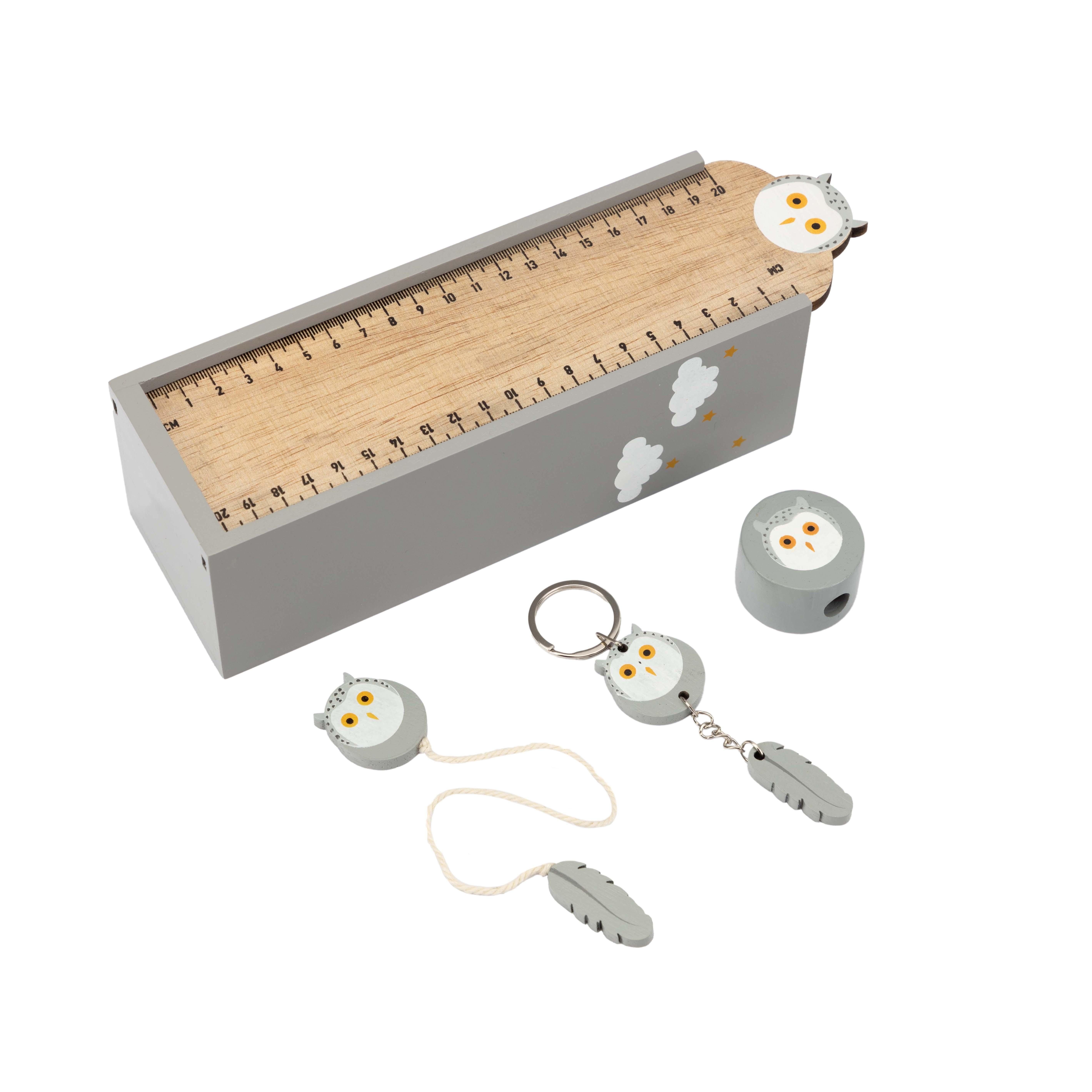 El Puente Lineal Schul-Starter-Set "Eule", Handmade, Fair Trade