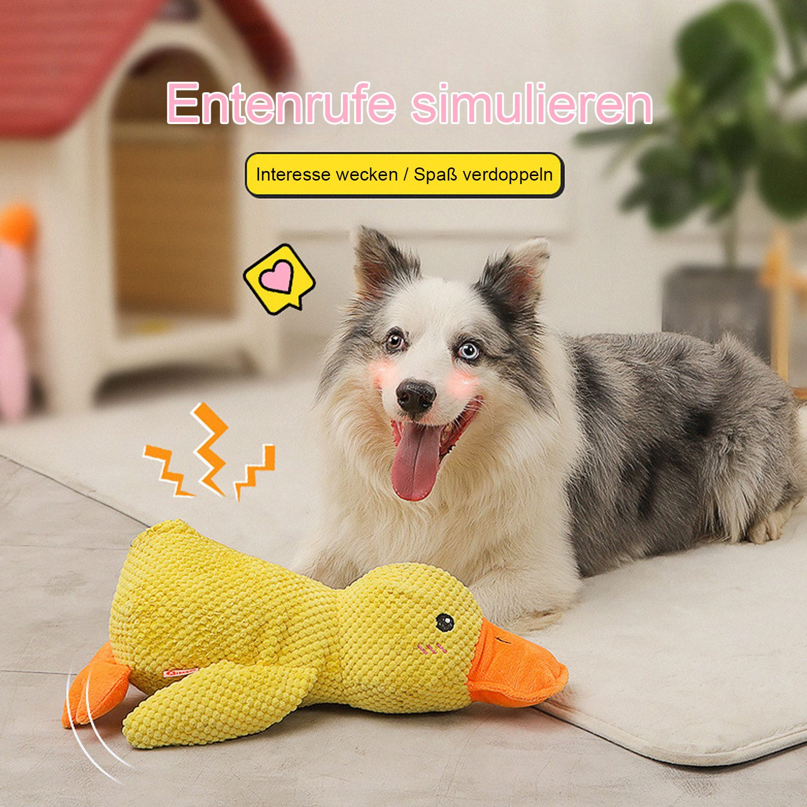 REDOM Tierkuscheltier Hundespielzeug Quietschende Ente Anti-Stress günstig online kaufen