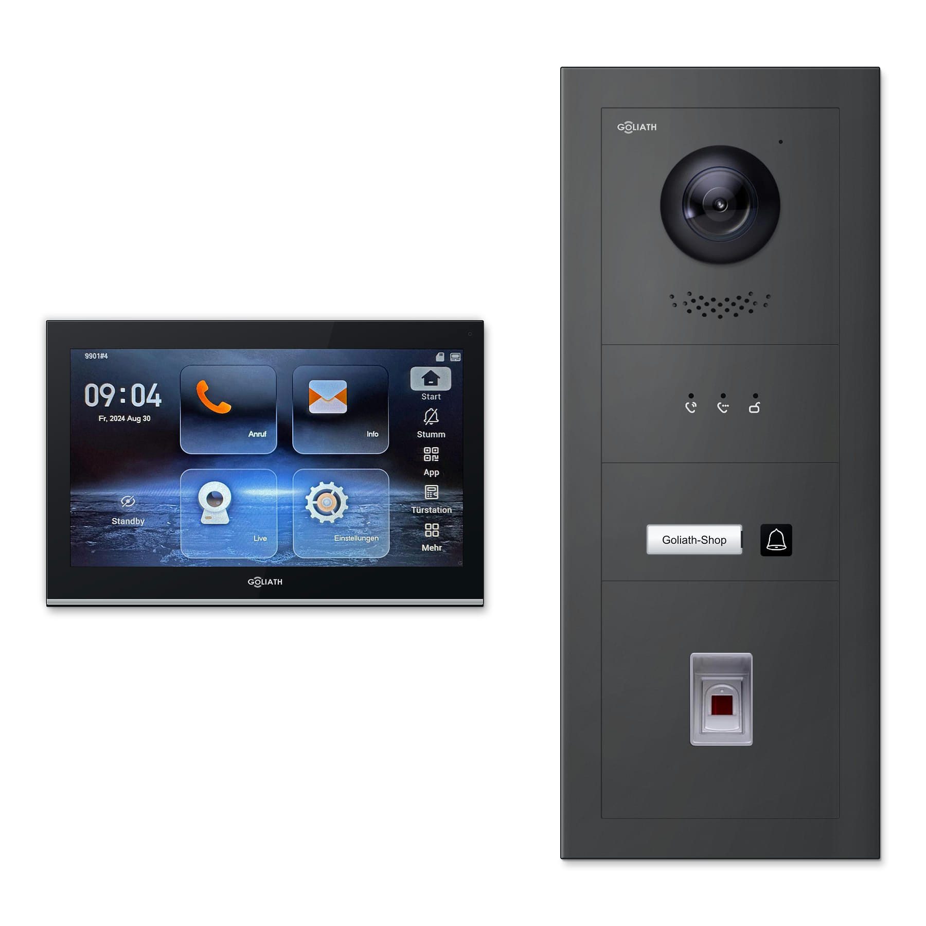 Goliath Intercom Video-Türsprechanlage Premium IP Gl-IPH130AM – 1 Familie (Privat oder Gewerblich)