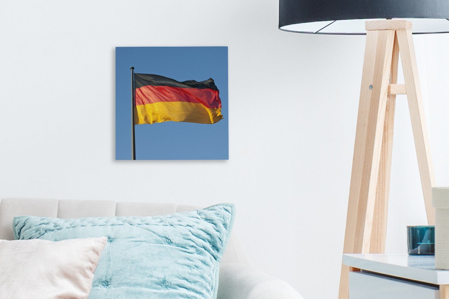 Leinwand Schlafzimmer Wohnzimmer Flagge, Foto (1 OneMillionCanvasses® St), Bilder der deutschen Leinwandbild für