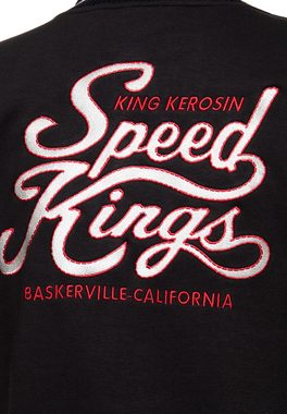 KingKerosin Collegejacke Speed Kings mit großer Rückenstickerei