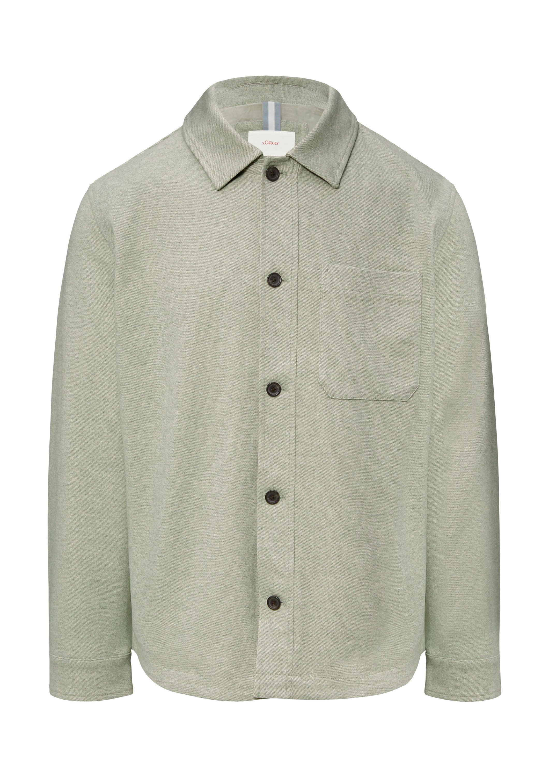s.Oliver Hemdjacke Outdoor-Jacke Gefüttertes Overshirt in Wolloptik mit Ein günstig online kaufen