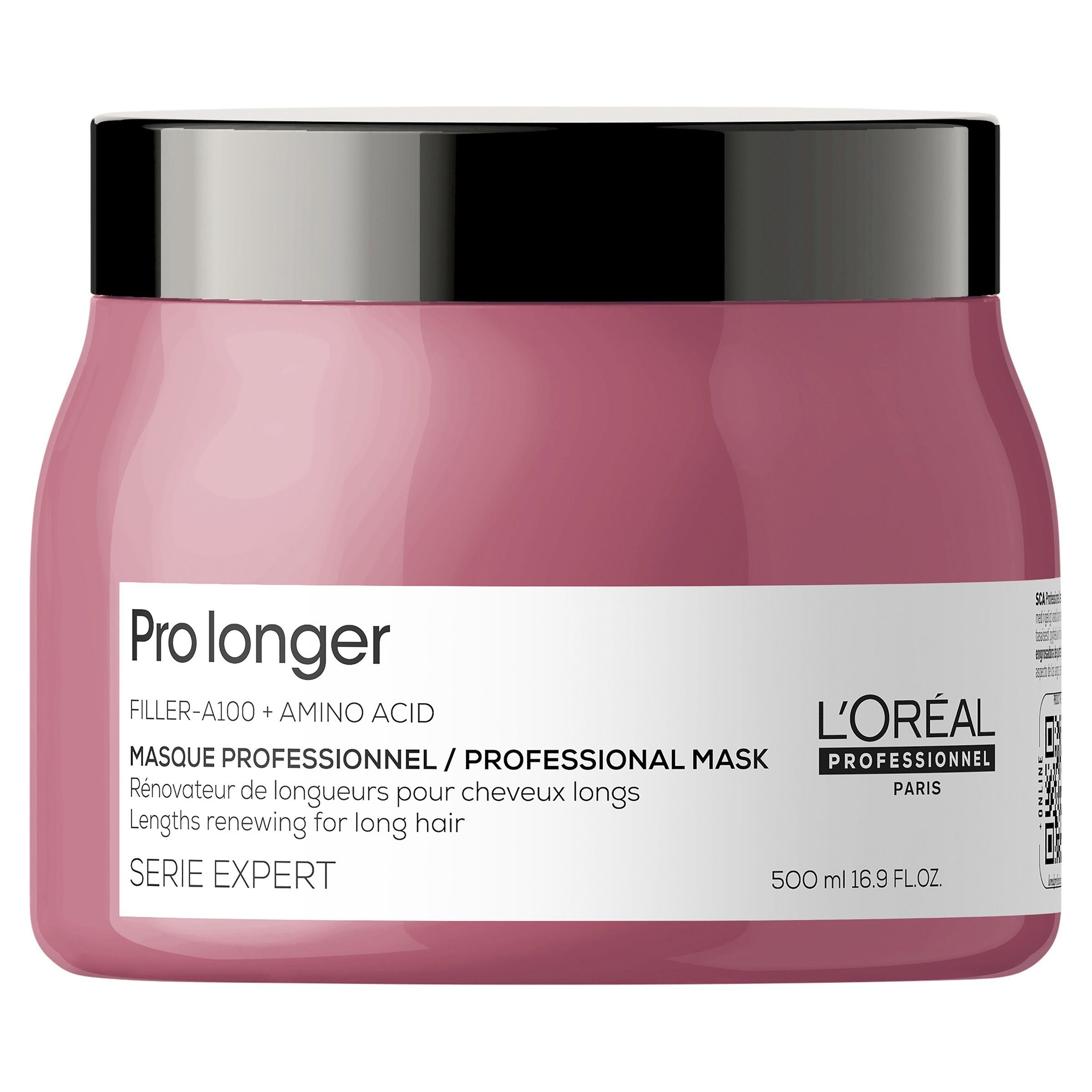 L'ORÉAL PROFESSIONNEL PARIS Haarkur L'Oréal Pro Longer Maske 500 ml für langes, strapaziertes Haar, 1-tlg., Professionelle Salon Pflege