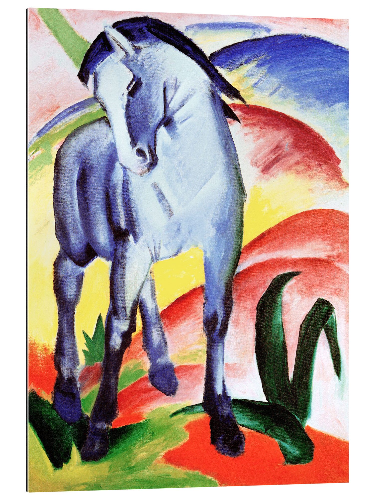 Posterlounge XXL-Wandbild Franz Marc, Blaues Pferd I, Malerei