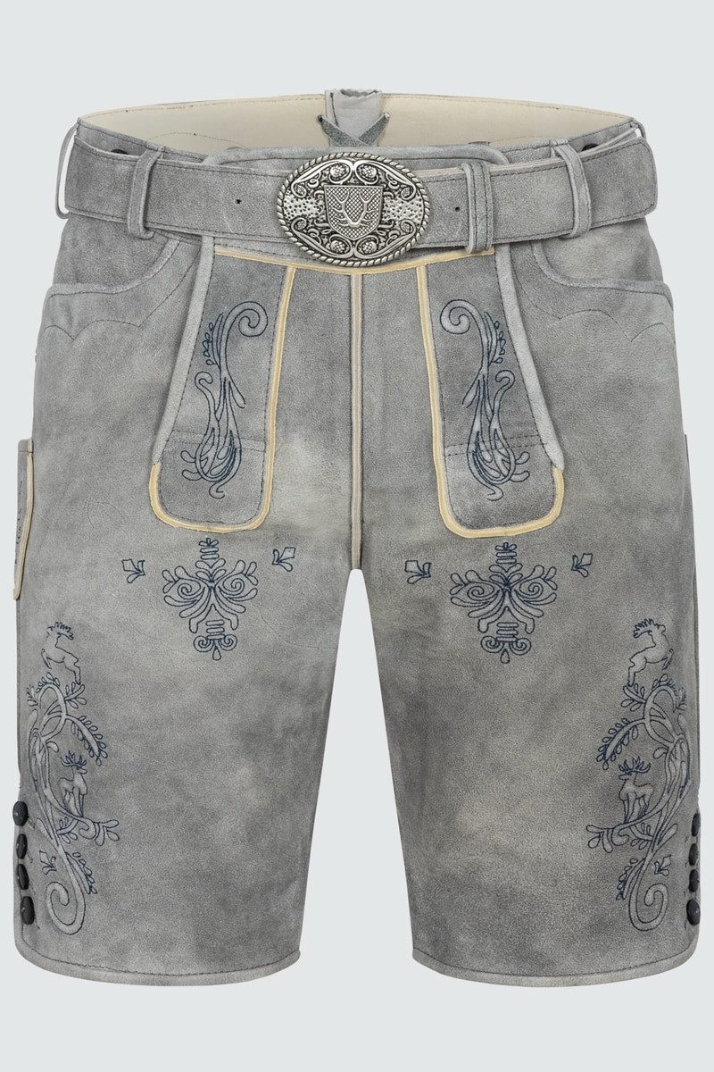 Krüger Trachtenlederhose Lederhose Lucius mit Gürtel günstig online kaufen