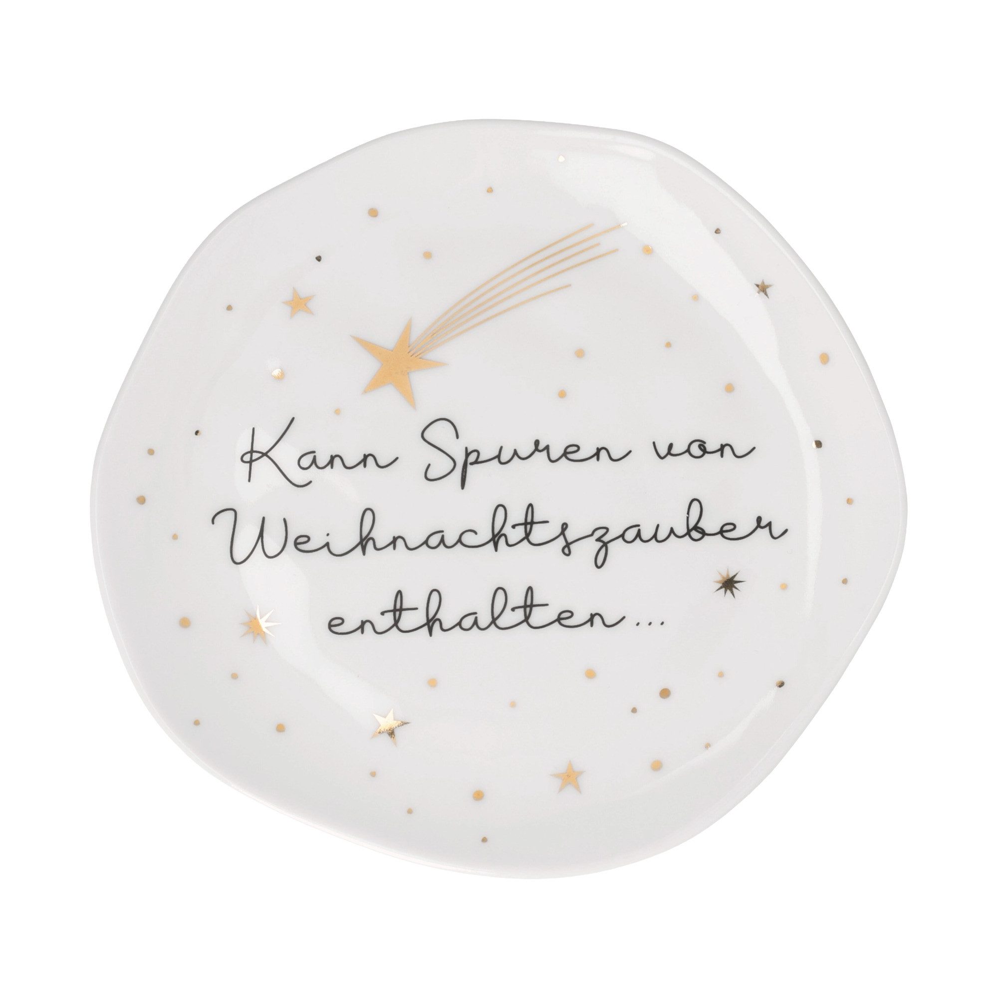 Räder Dessertteller räder Teller Spuren von Weihnachtszauber Klein Weiß