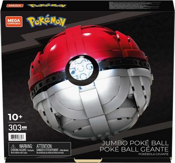 Mattel® Konstruktions-Spielset Mega Construx Pokémon Jumbo Poke Ball Pokemon (HBF53), (303 St)
