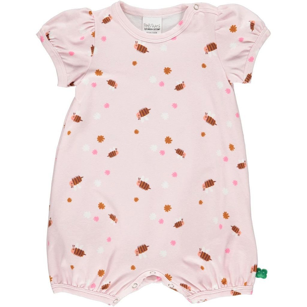 Fred's World by GREEN COTTON Body Baby-Spielerbody mit Druckknöpfen im Schritt, mit niedichem Allover-Druck