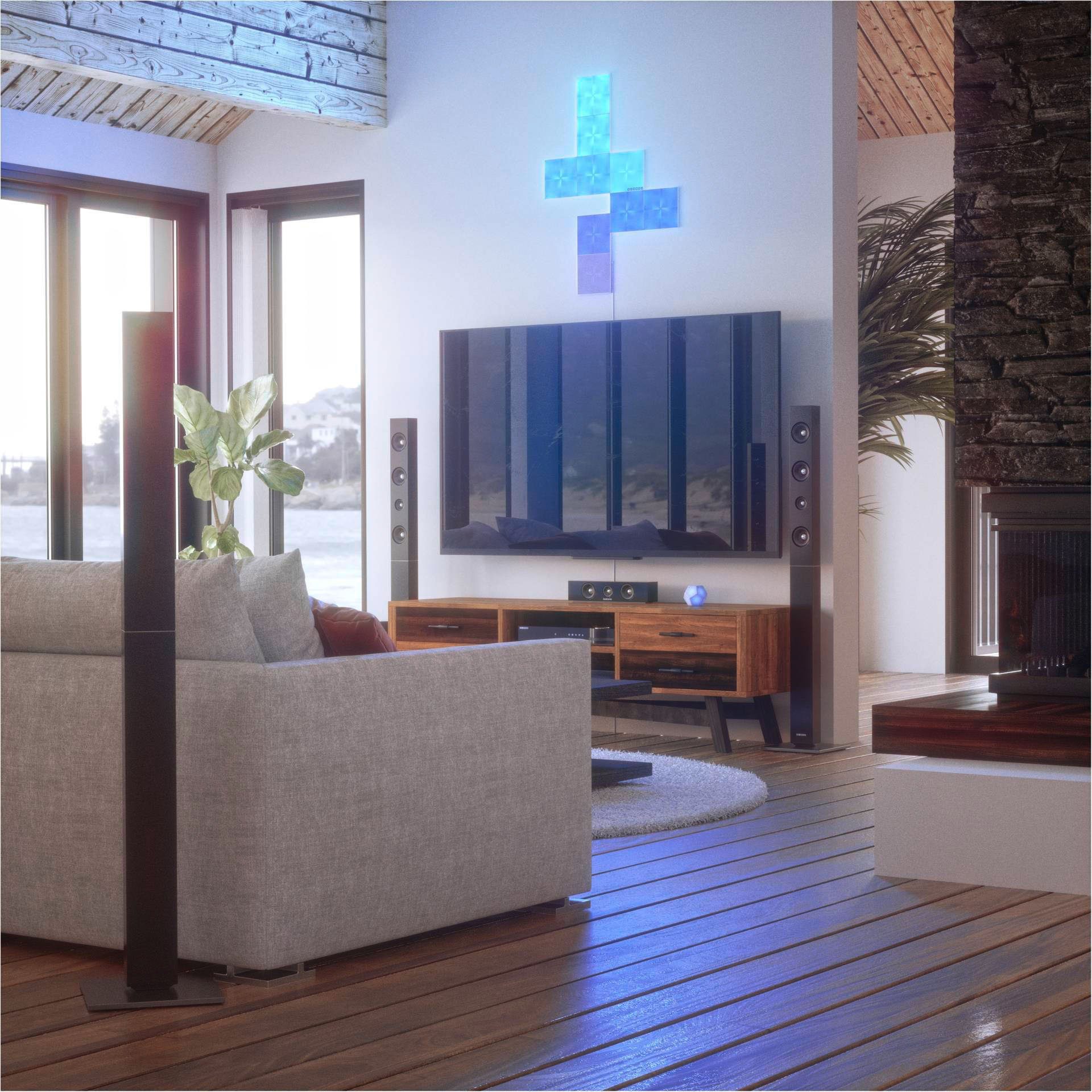 nanoleaf LED Panel Canvas, fest Dimmfunktion, integriert, Farbwechsler LED