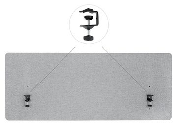 Pronomic Schutzwand Tischtrennwand - Schalldämmender Sichtschutz für Beruf und zu Hause (DiviDesk, 3 St., In 3 Höhen am Tisch zu befestigen), Textilbezug, Optimiert die Raumakustik
