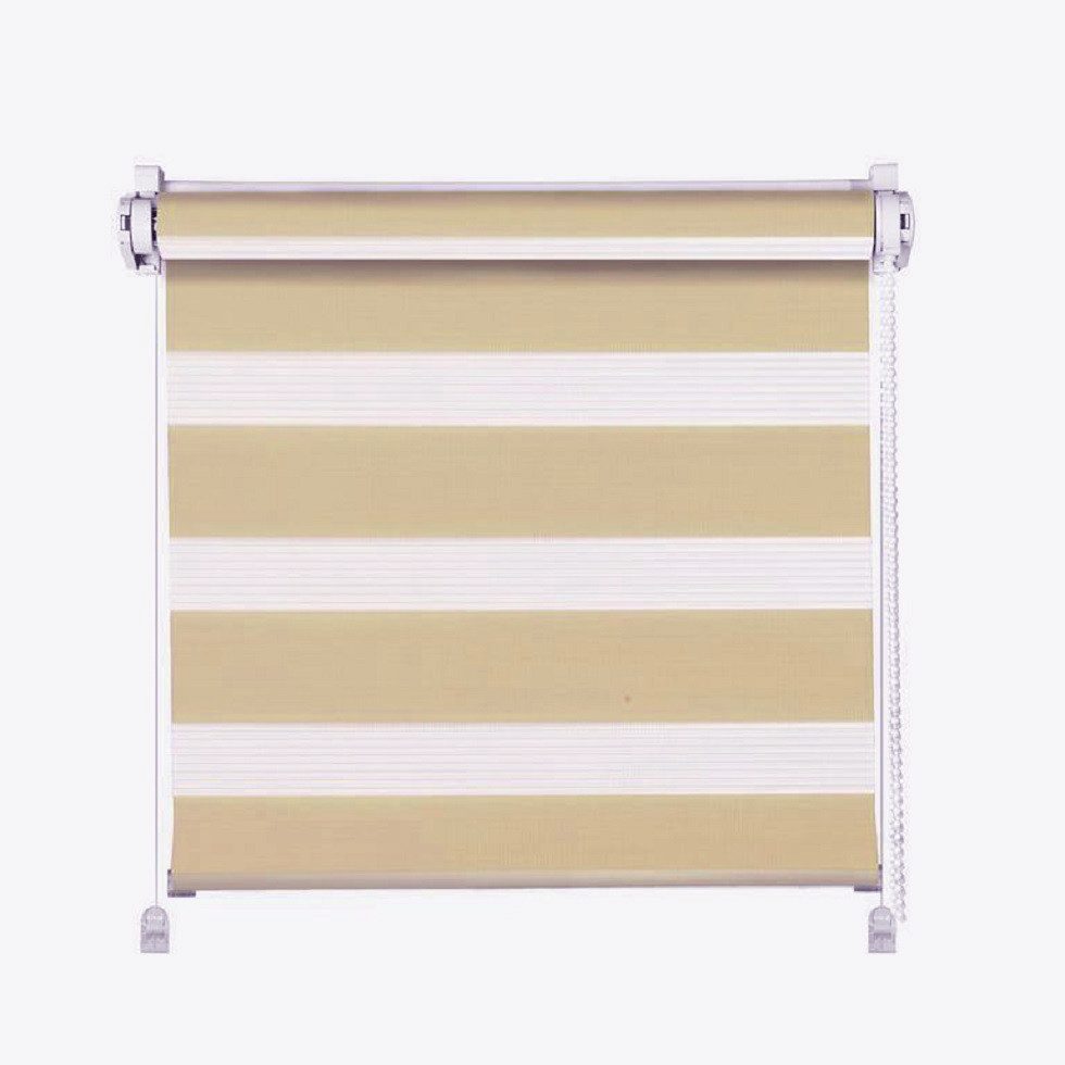 Doppelrollo Klemmfix Click Doppelrollo 3 in 1 Duorollo, beige, Clever-Kauf-24, ohne Bohren, Klemmfix