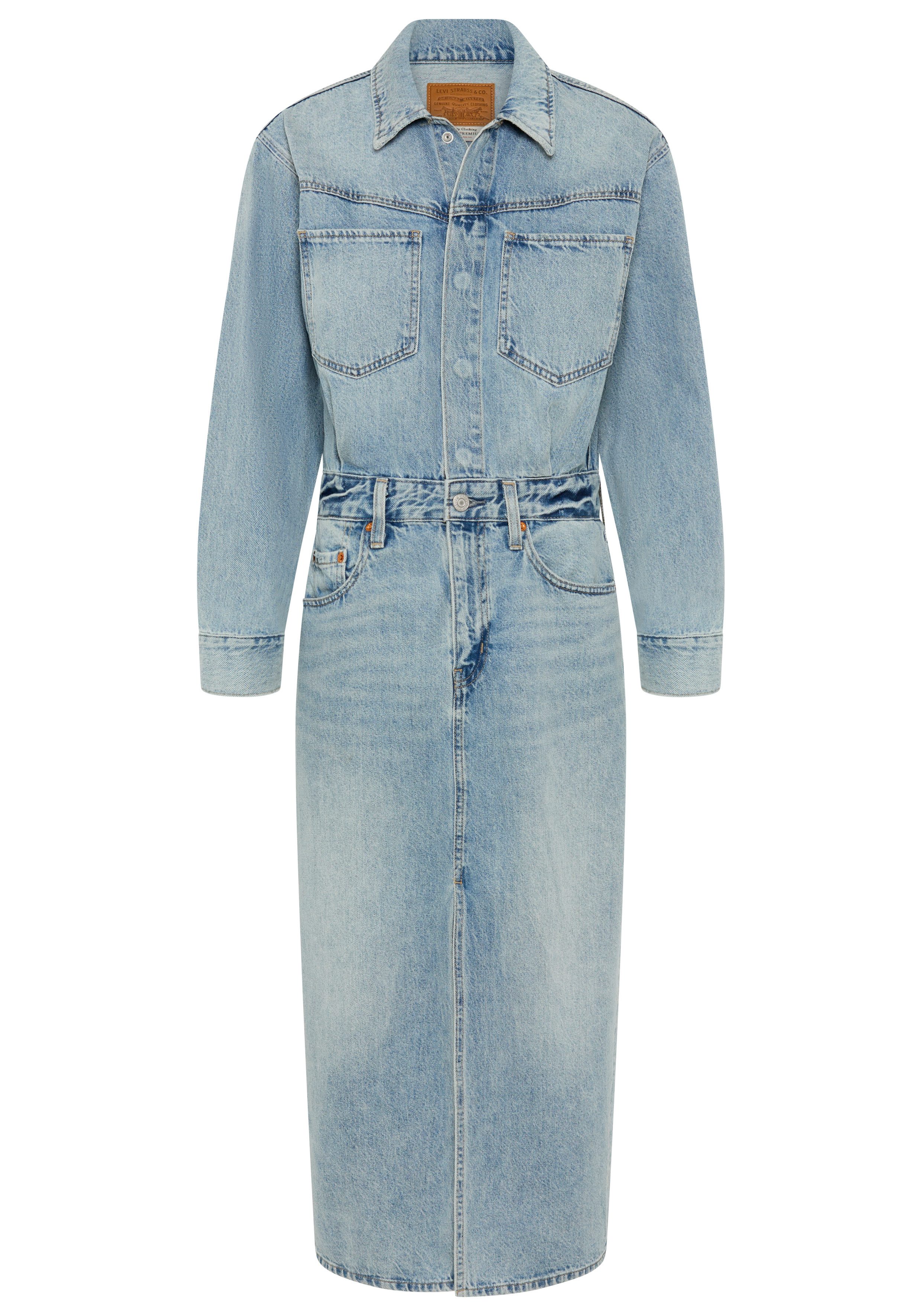 Levi's® Jeanskleid WESTERN DENIM MID Denim-Midi-Hemdkleid – Bild 4 von 5