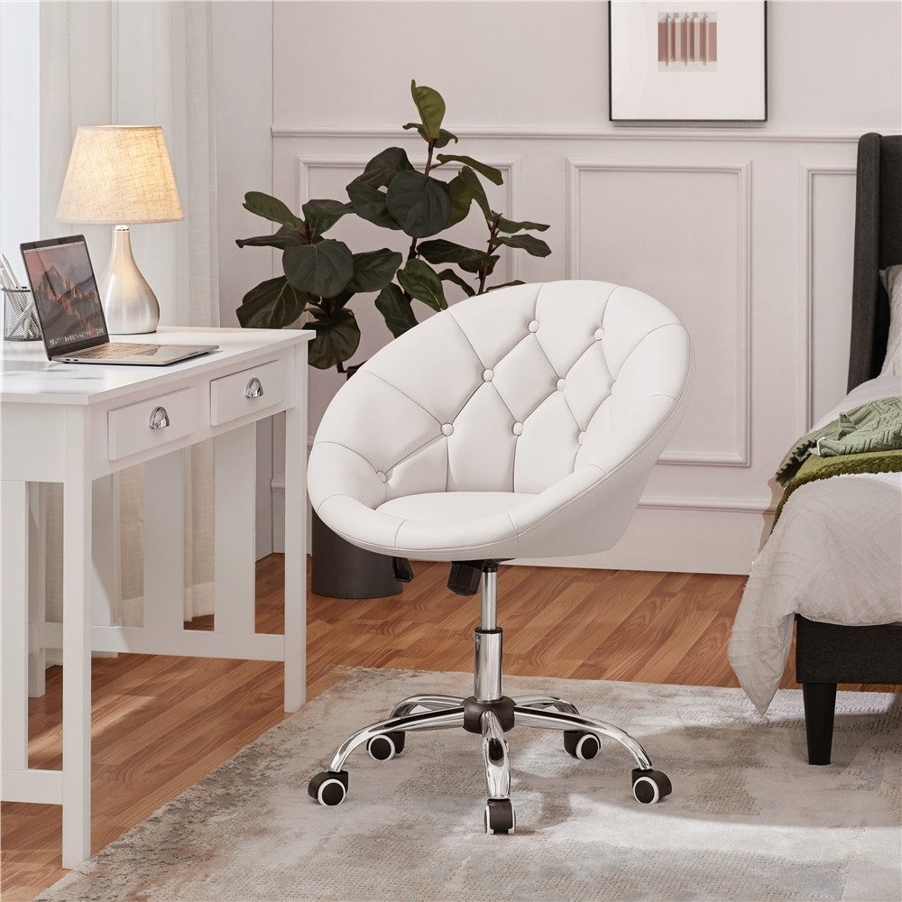 Yaheetech Drehstuhl Schreibtischstuhl Ergonomischer Bürostuhl, Höhenverstellbarer Bürosessel mit Rollen und Wippfunktion