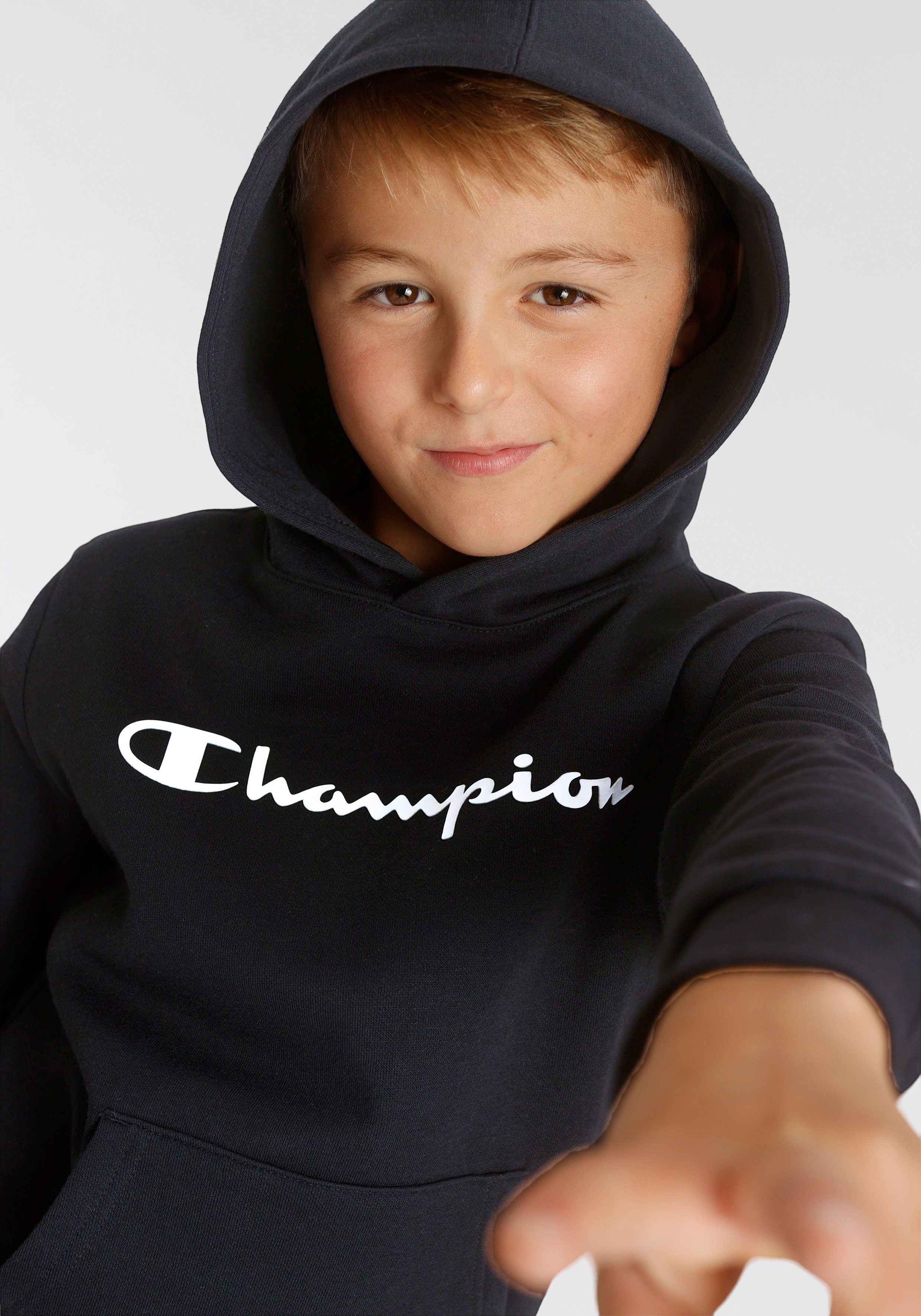 schwarz Kapuzensweatshirt Sweatshirt Hooded Champion