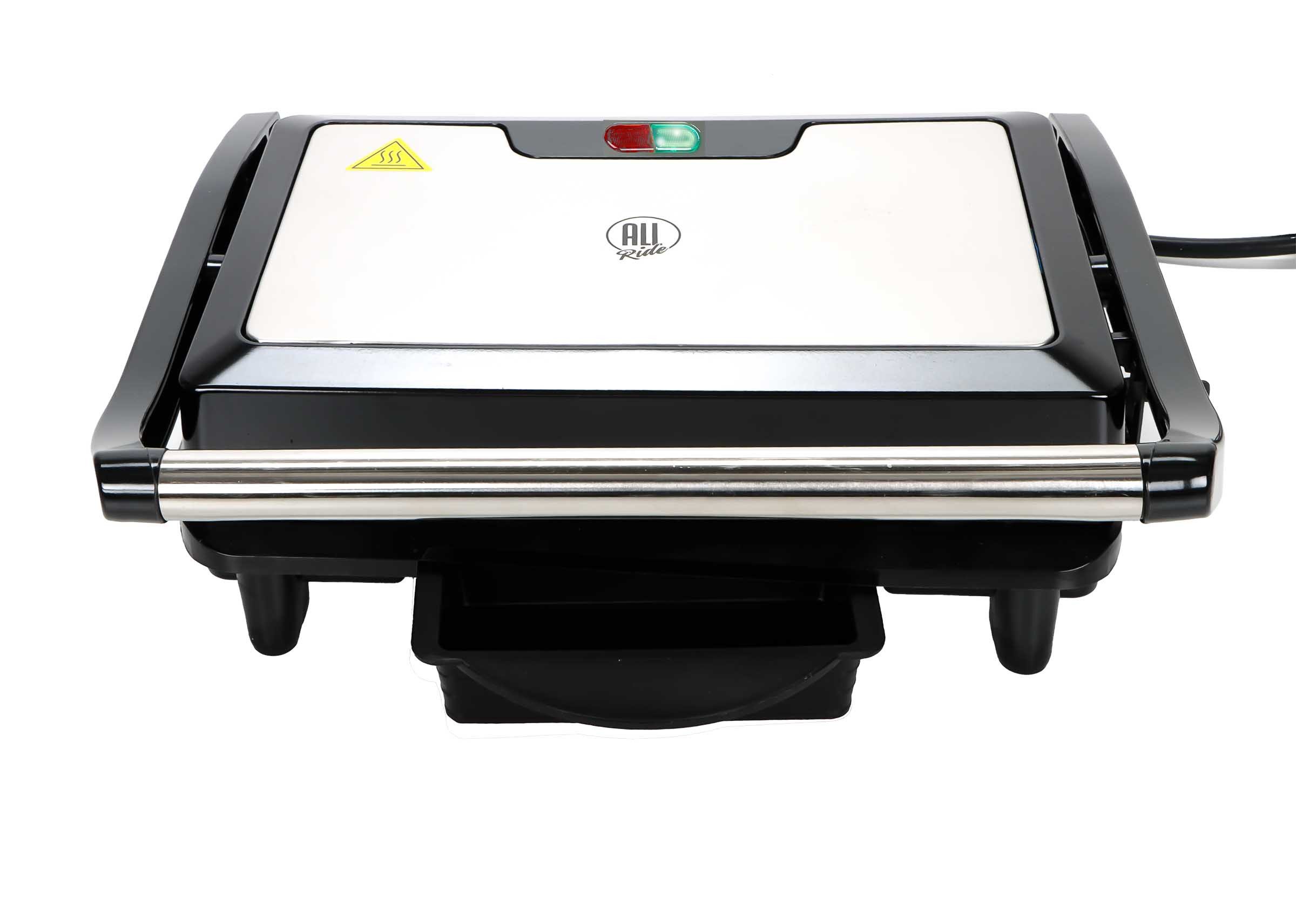 All Ride Kontaktgrill LKW Auto Kontaktgrill mit Zigarettenstecker 12V, 120 W, Reise Kontaktgrill mit Tropfschale – Bild 5 von 5
