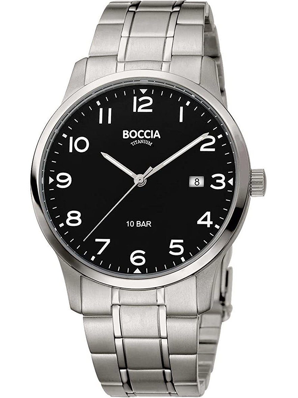 Boccia Quarzuhr Boccia 3621-01 Herrenuhr Titanium 40mm 10ATM Boccia 3621-01 Herrenuhr Titanium 40mm 10ATM