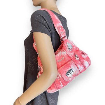 Taschen4life Schultertasche kleine Damen Schultertasche AK19227 batik soft, Sommertasche, modische Handtasche, Kumixi