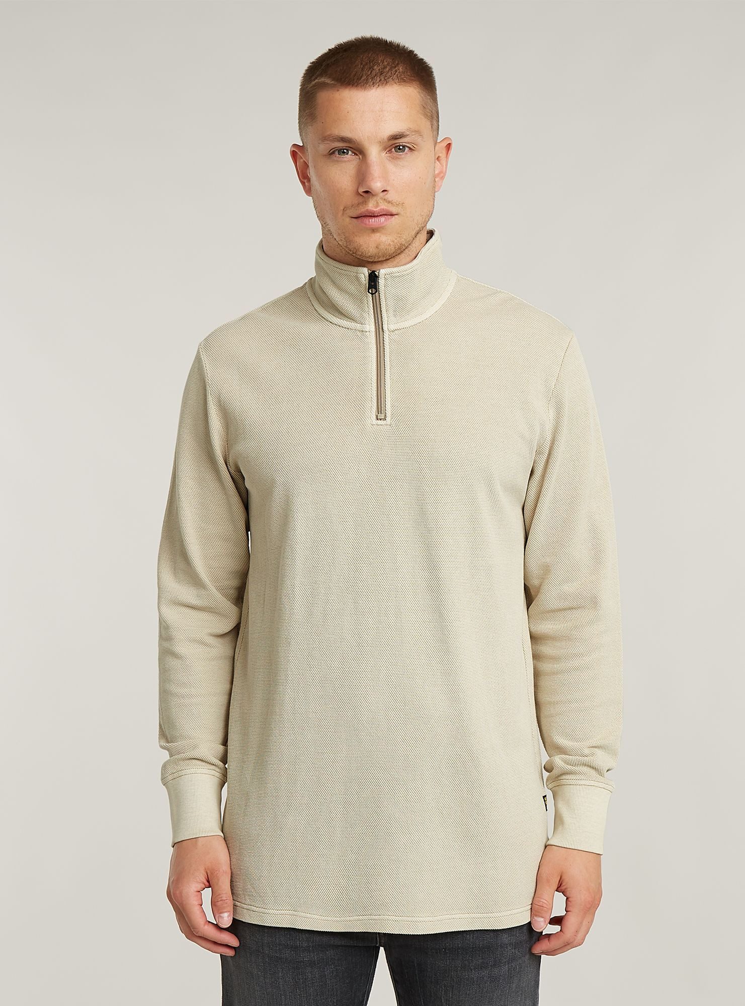 T-Shirt Overdyed Half Zip Tweeter