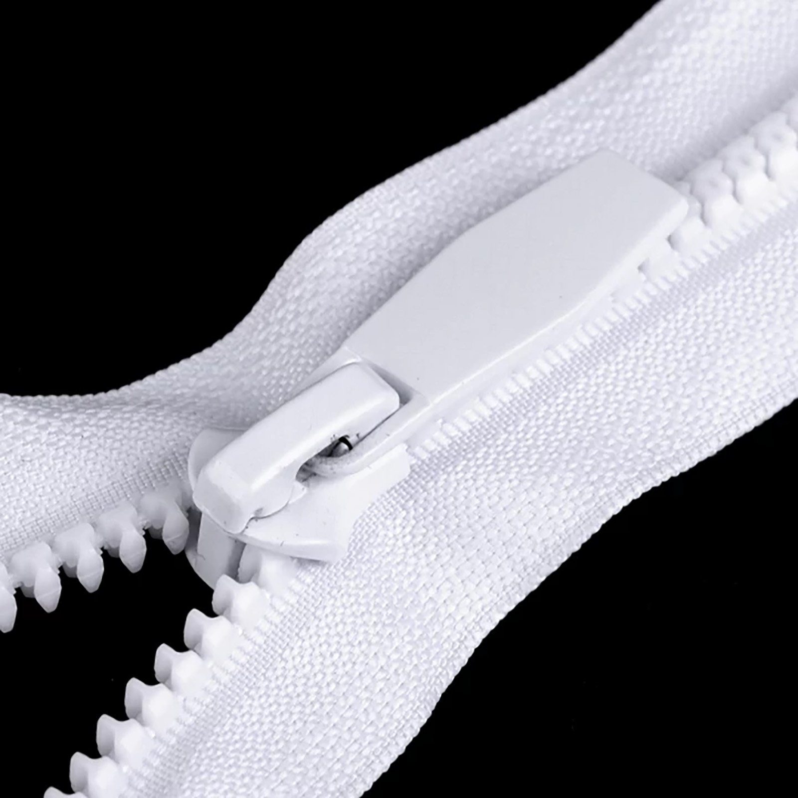 maDDma Stoff »Reißverschluss 5mm 60-80cm teilbar m. Autolock runde Zähne  Softshells Sportbekleidung«, weiß online kaufen | OTTO