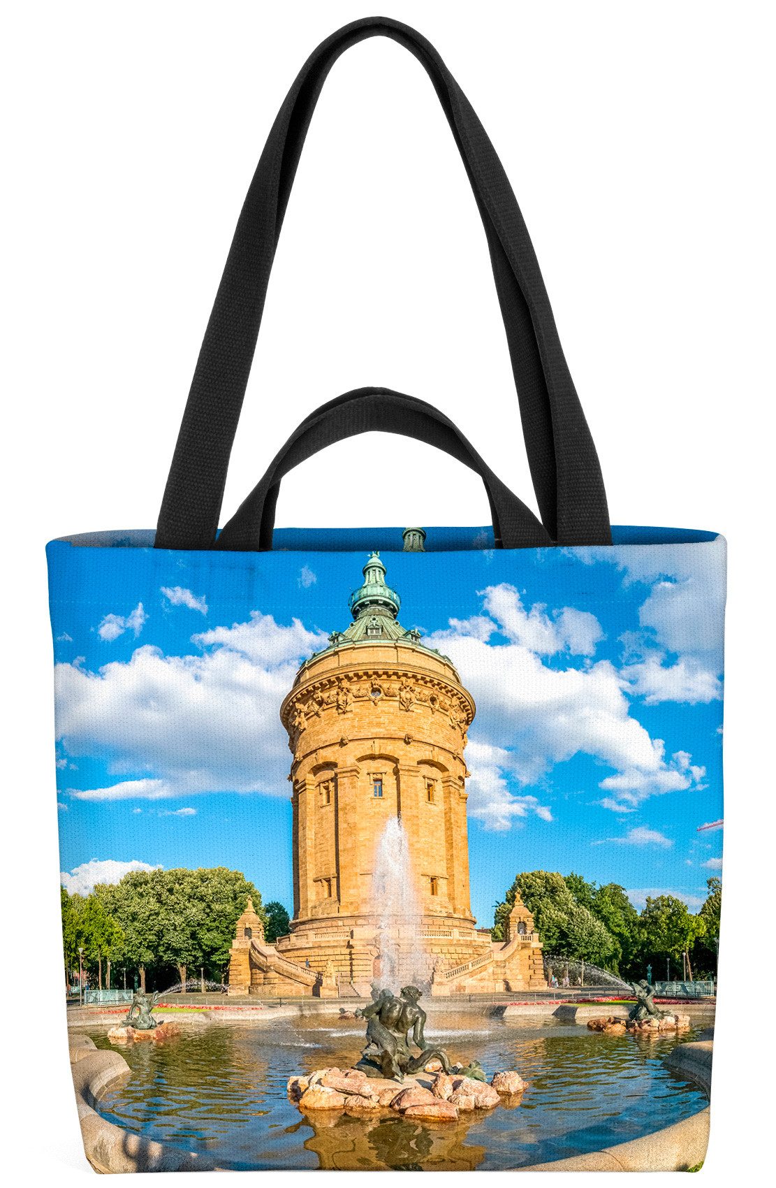 VOID Shopper Einkaufstasche, Mannheim Mannheimer Schlosspark Wasserturm Reißinsel Fernmeldeturm J