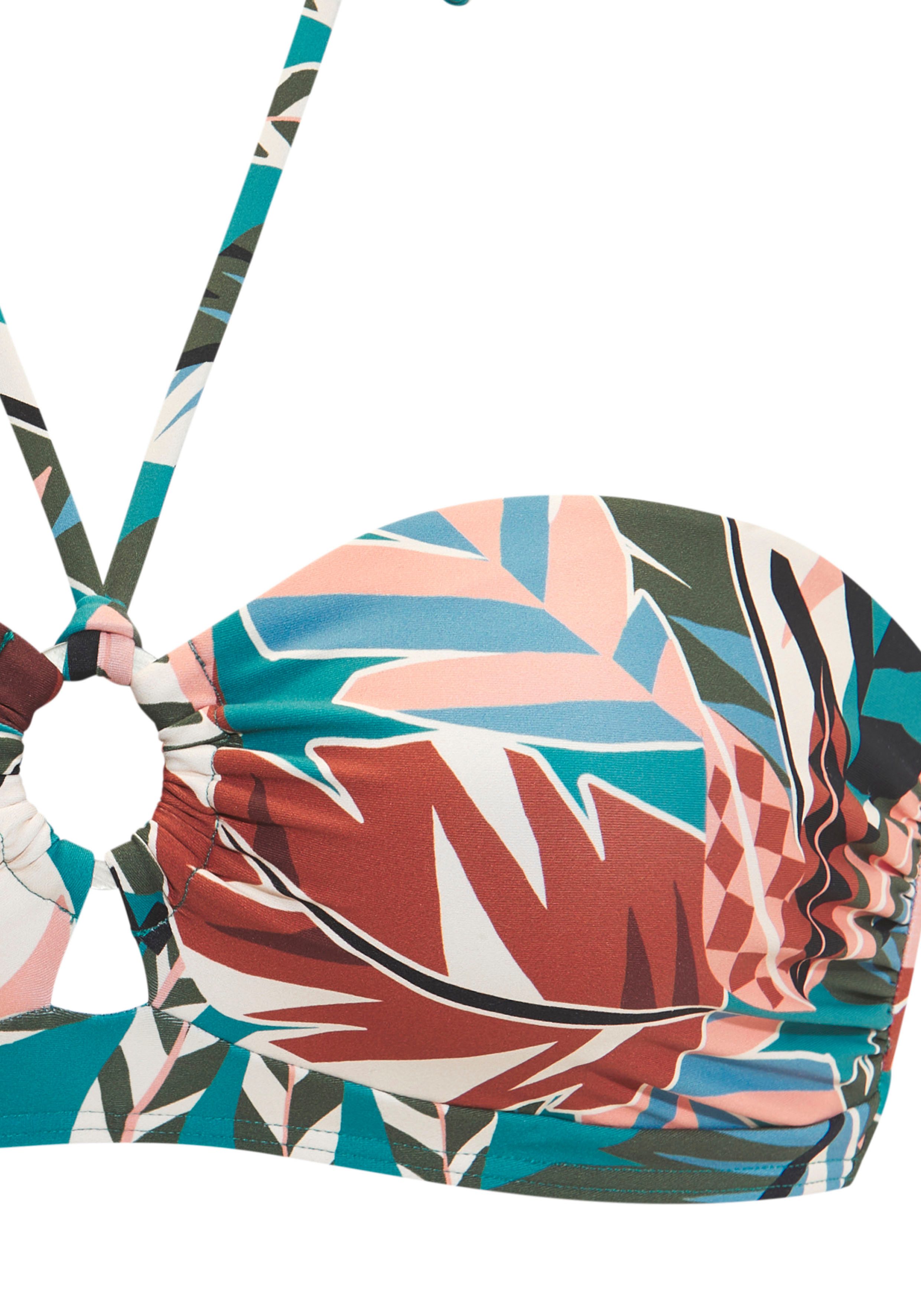 Buffalo Bandeau-Bikini-Top Moana, mit modernem Allover-Print