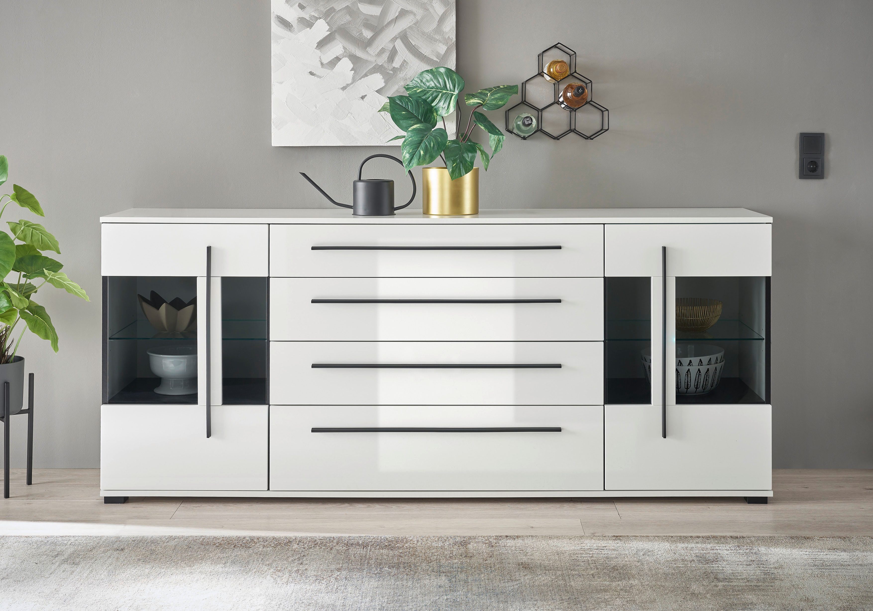 INOSIGN Sideboard Cantara, moderner Schrank, Kommode in Eiche Evoke oder we günstig online kaufen