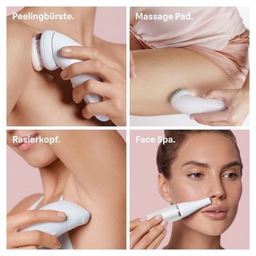 Braun Epilierer Silk-épil Deluxe Beauty-Set 9-995 Deluxe, 9-in-1 Kabellose Wet&Dry Haarentfernung für Gesicht und Körper