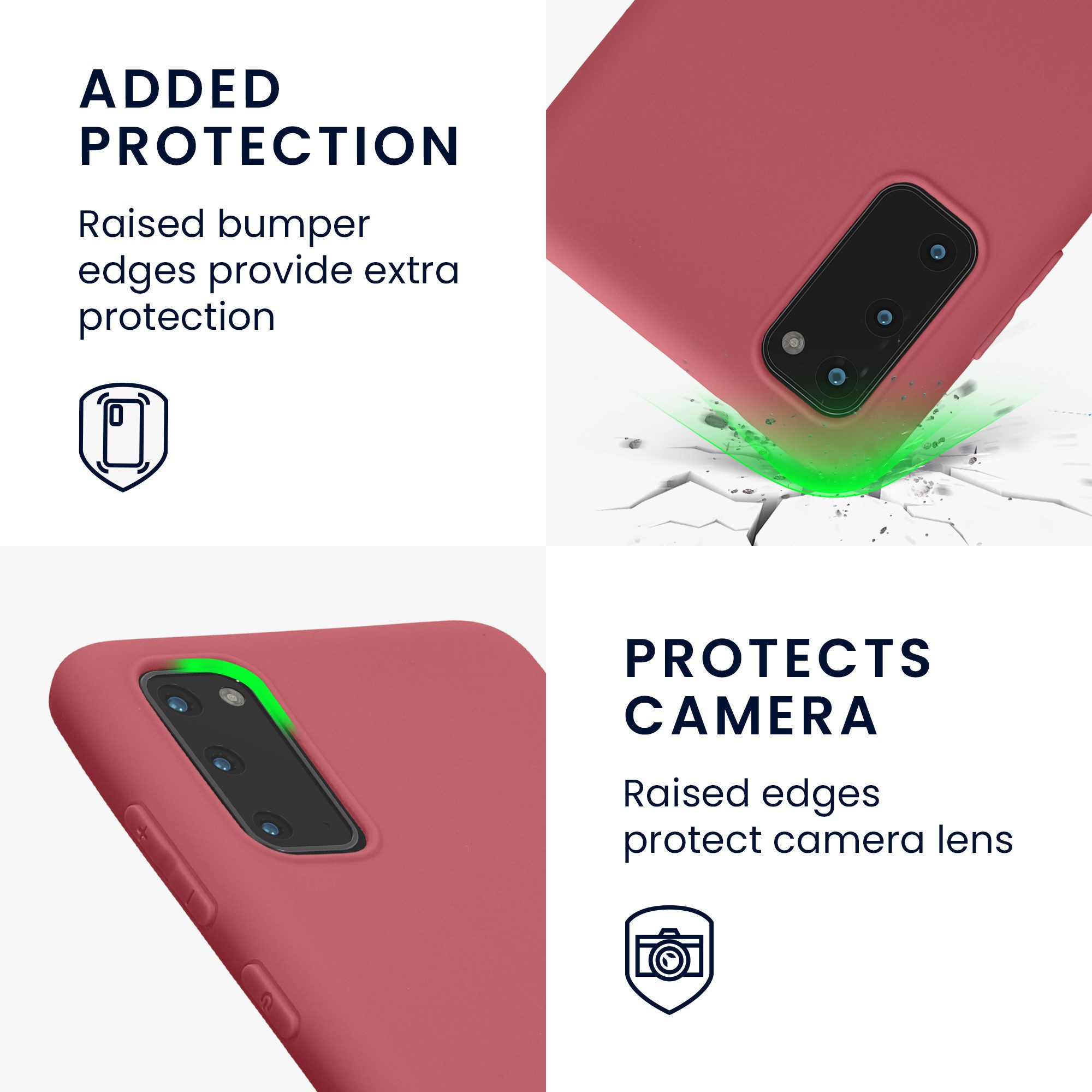 kwmobile Handyhülle Hülle für Samsung Galaxy S20, Hülle Silikon - Soft Handyhülle - Handy Case Cover