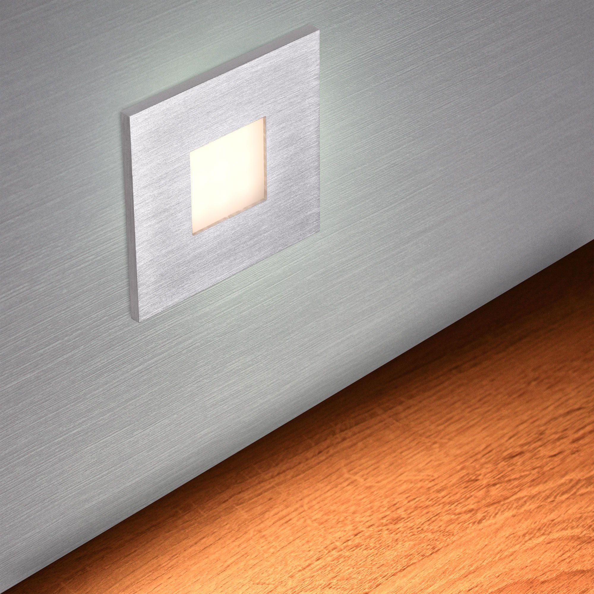 Maxkomfort LED Wandstrahler 6104, ohne Leuchtmittel, 3000K, Warmweiß, Treppenbeleuchtung