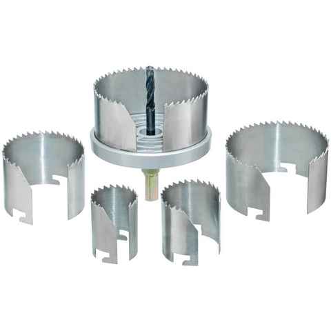 Connex Lochsäge 68-100 mm, Set, für Rohrdurchführungen, Ventilationsinstallationen + Hohllochbohrungen