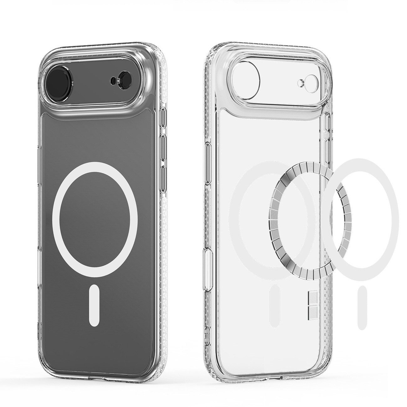 Dux Ducis Handyhülle Clin Mag Case Kompatibel mit iPhone 17 Air mit Magnetring transparent 6,5, Transparente Hülle mit integriertem Magnetring