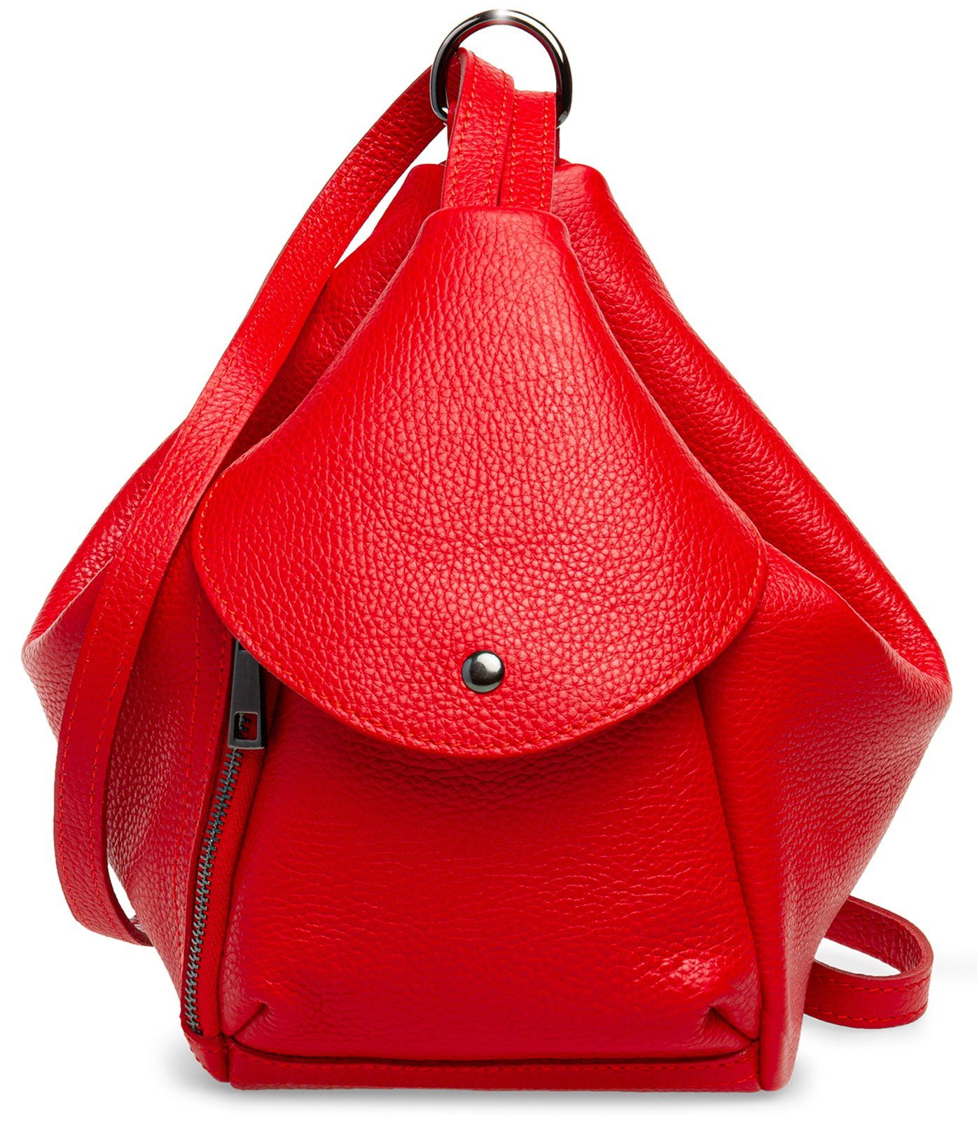 Caspar Cityrucksack 2in1 Leder Schultertasche Damen günstig online kaufen