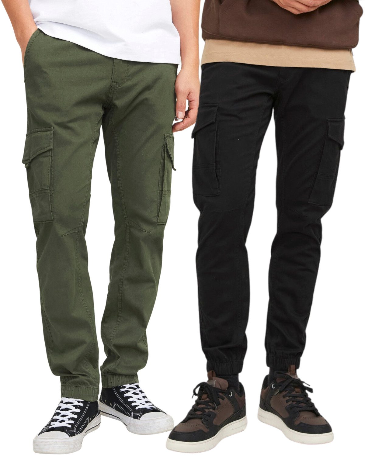 Jack & Jones Cargohose (2er-Pack) aus umweltfreundlichen Materialien günstig online kaufen