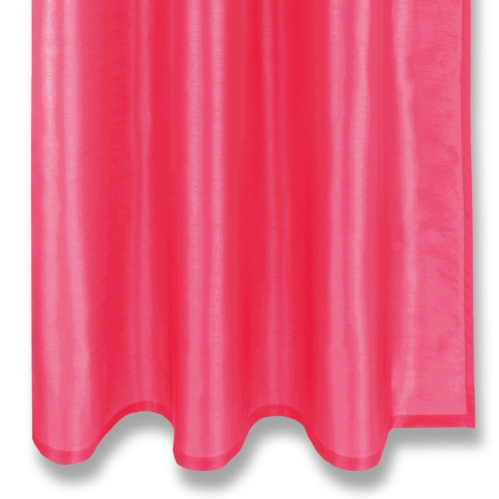 Arsvita, Alessia Blickdichter in vielen Pink Vorhang, mit blickdicht, und Fertiggardine Kräuselband Größen Dekoschal Farben Microfaser, St), Universalband, (1