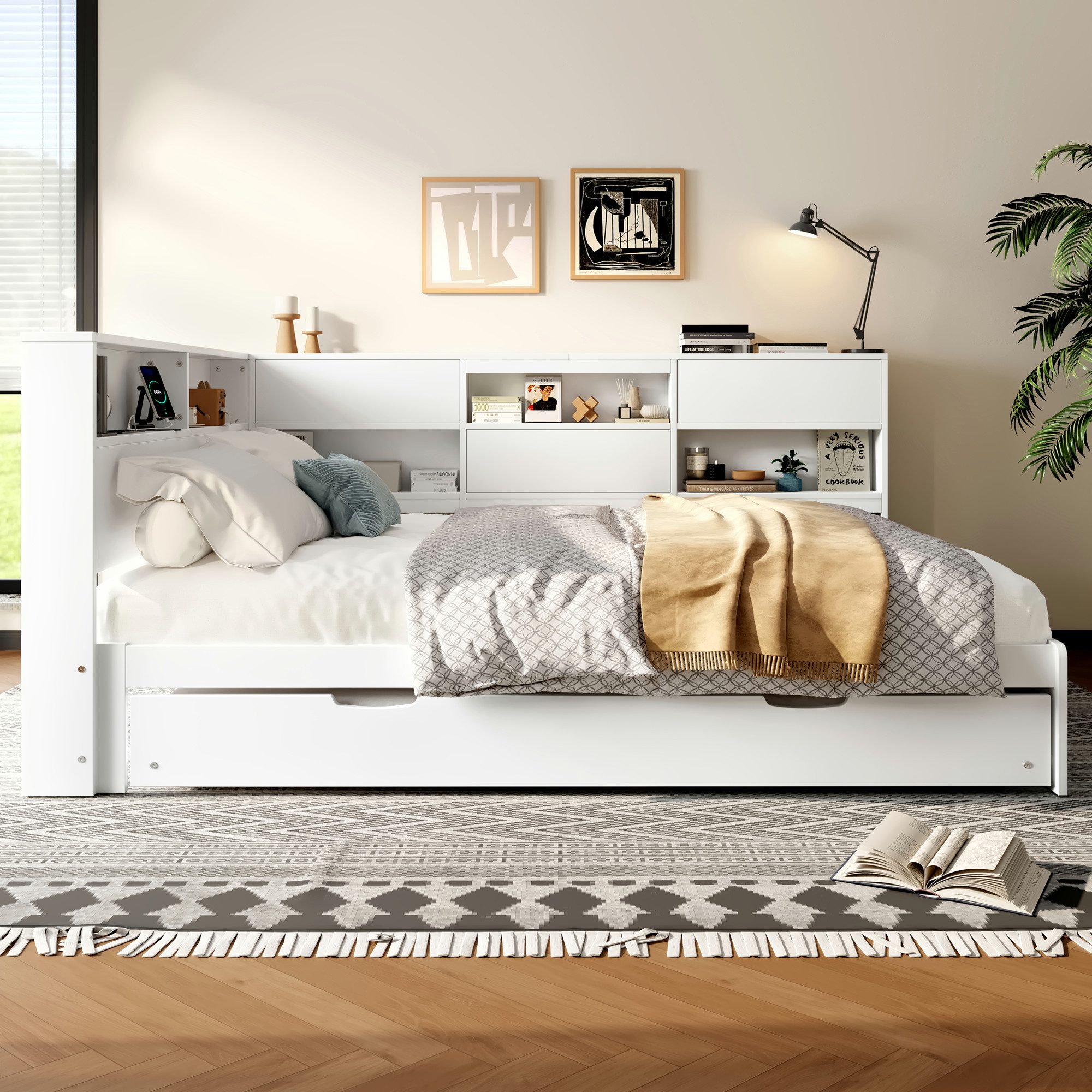 STILVORA Schlafsofa mit Ausziehbett,140x200 Daybett Tagesbett mit Staufach- günstig online kaufen