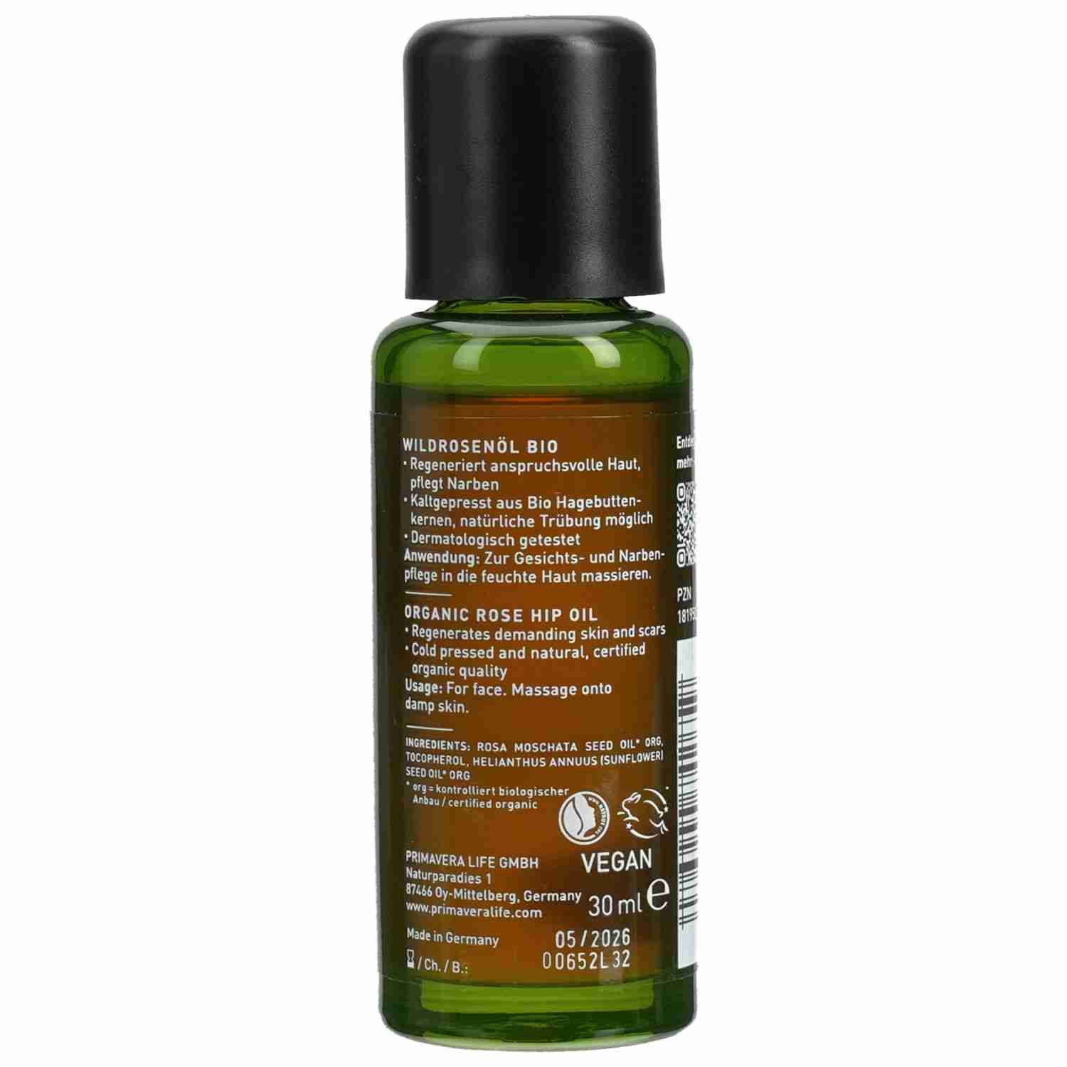 Primavera Life GmbH Körperöl Primavera WILDROSENÖL Bio 30ml PZN 18195062