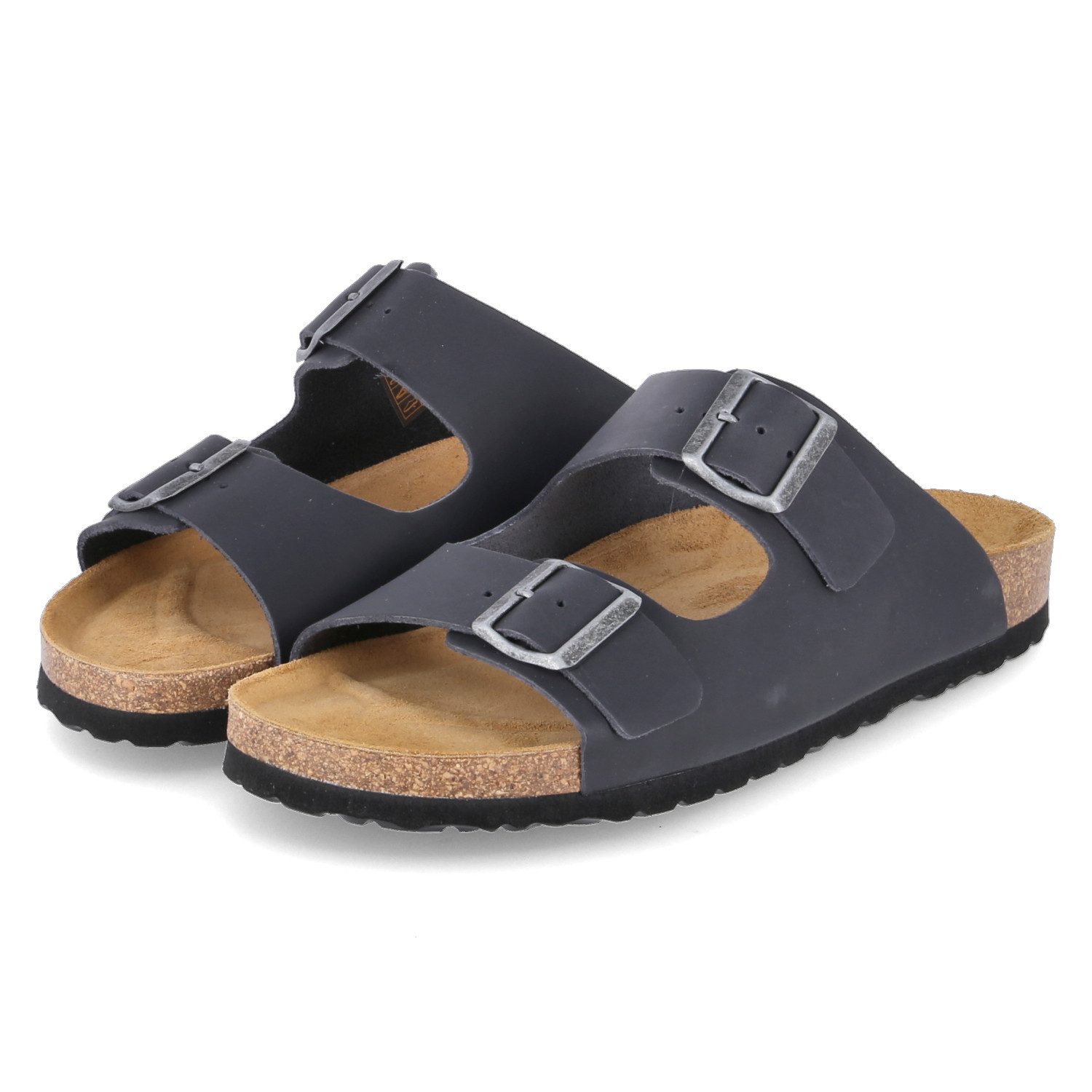 Empor Empor 0014-96458 Herren Glattleder blau Pantolette