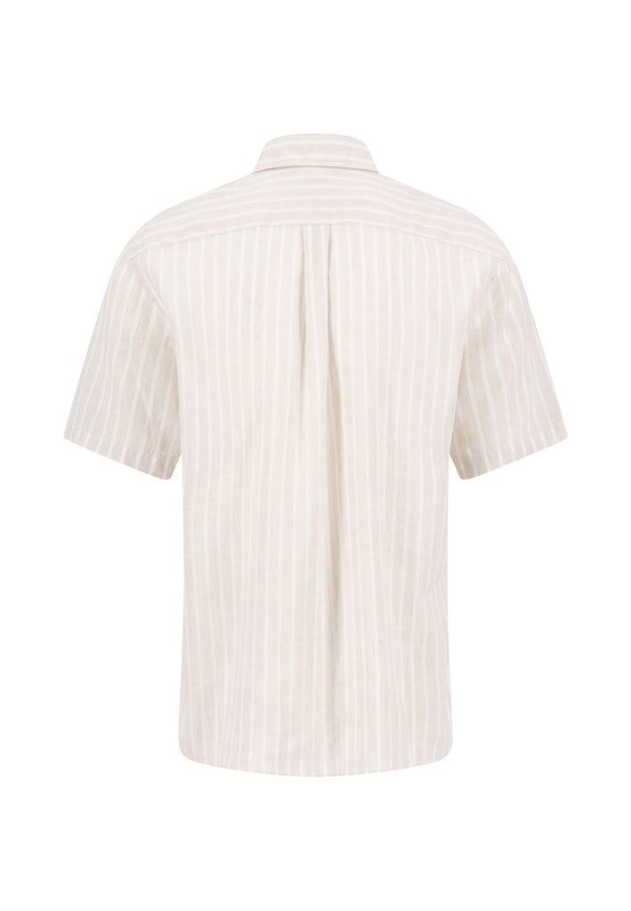 FYNCH-HATTON Businesshemd Fynch-Hatton / He.Hemd kurzarm / Summer Linen Stripe, B.D., 1/2