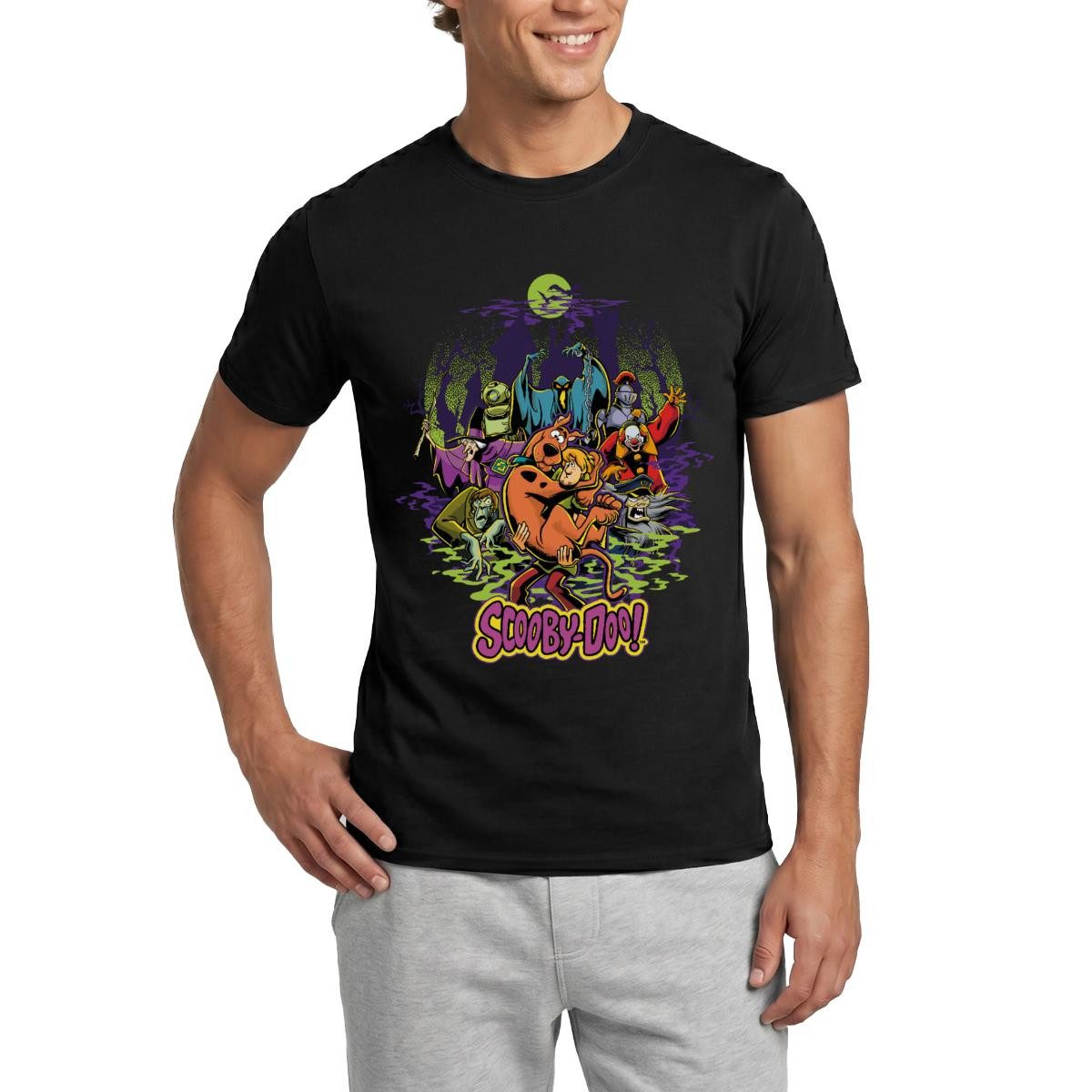 Spreadshirt T-Shirt Scooby-Doo Scooby Mit Shaggy Rogers Halloween Männer T-Shirt (1-tlg)