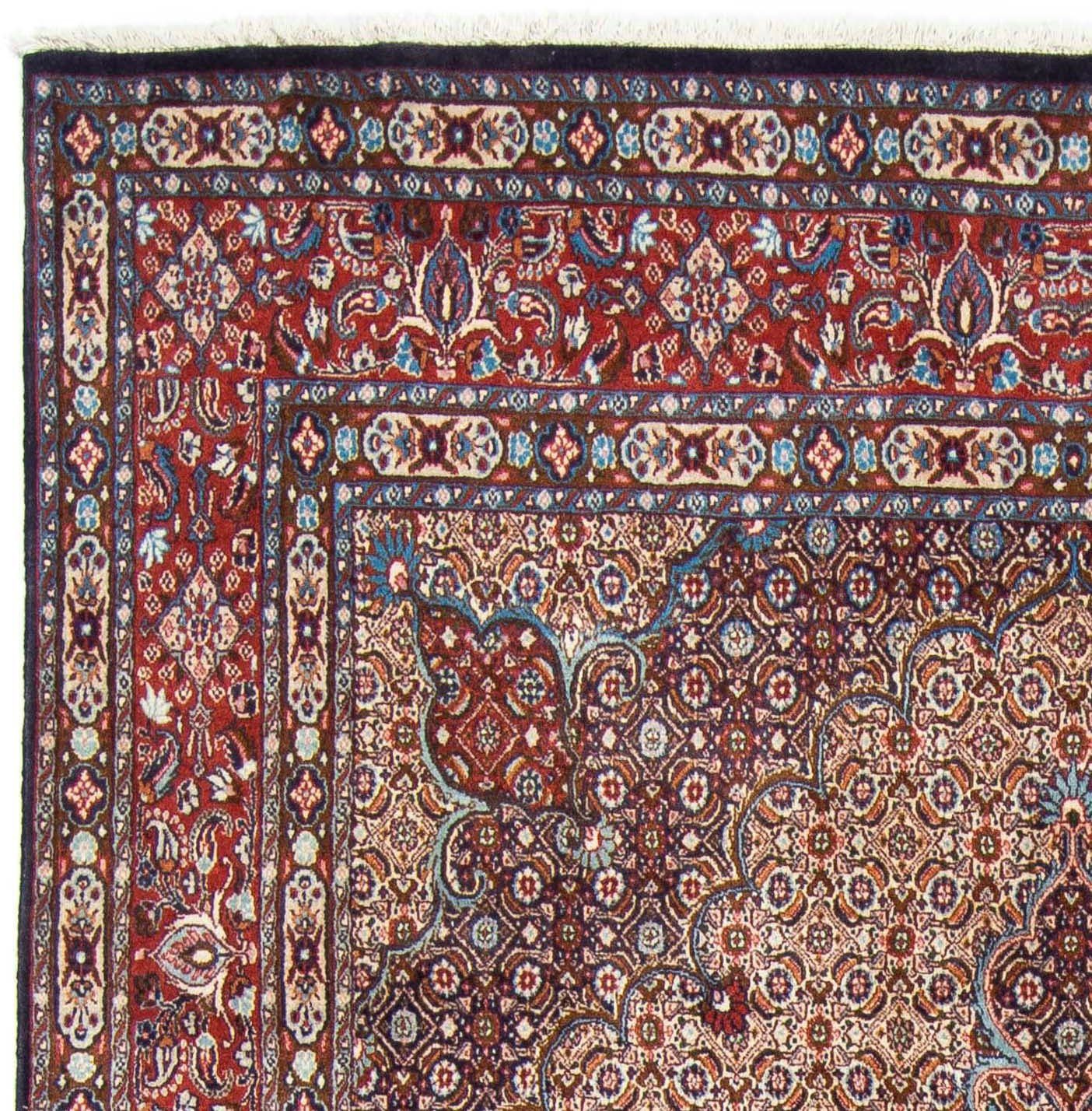 Wollteppich Medaillon Unikat Höhe: 351 x 252 Täbriz chiaro mm, mit Marrone cm, 10 morgenland, rechteckig, Zertifikat