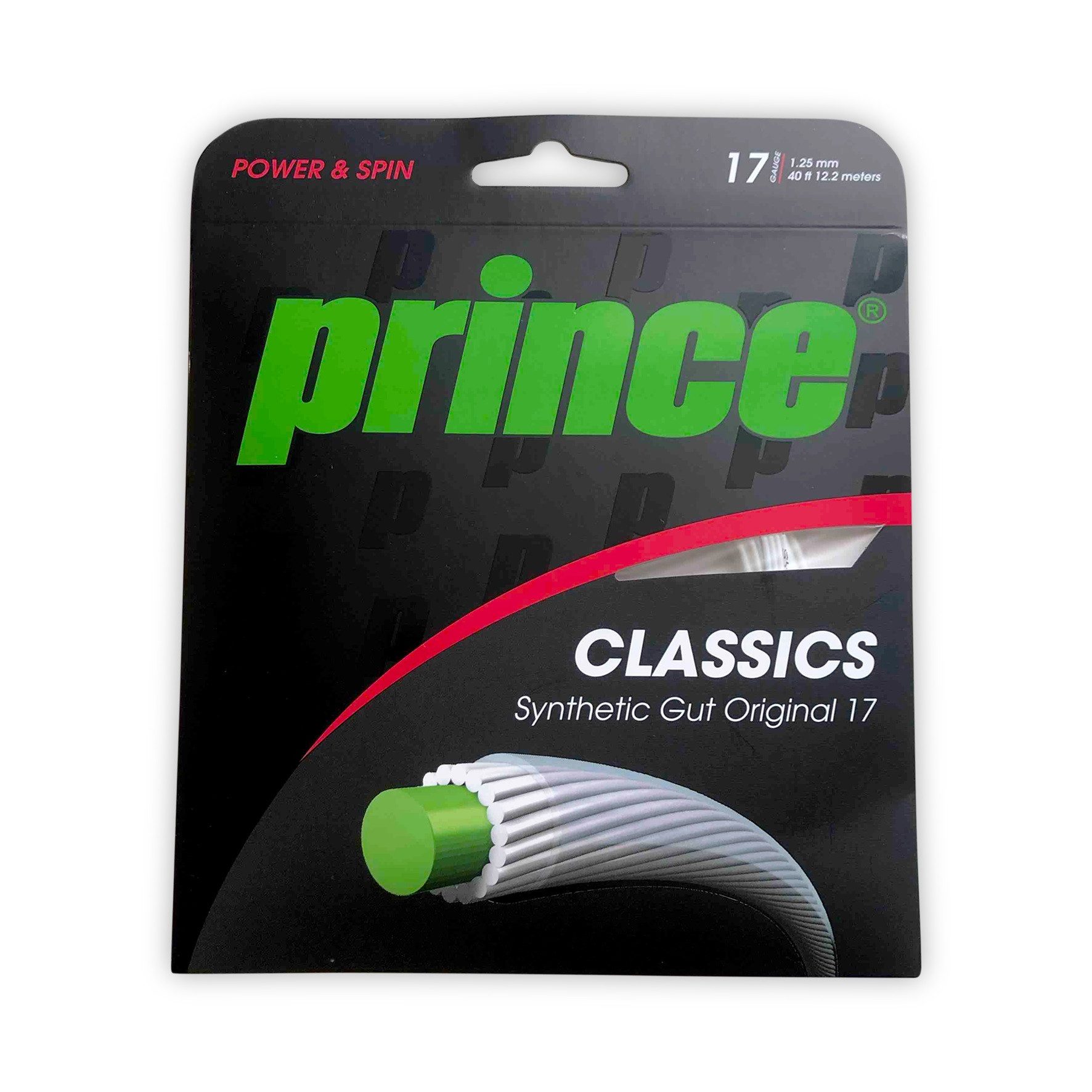 Tennissaite Synthetic Gut Original weiss 12m Set