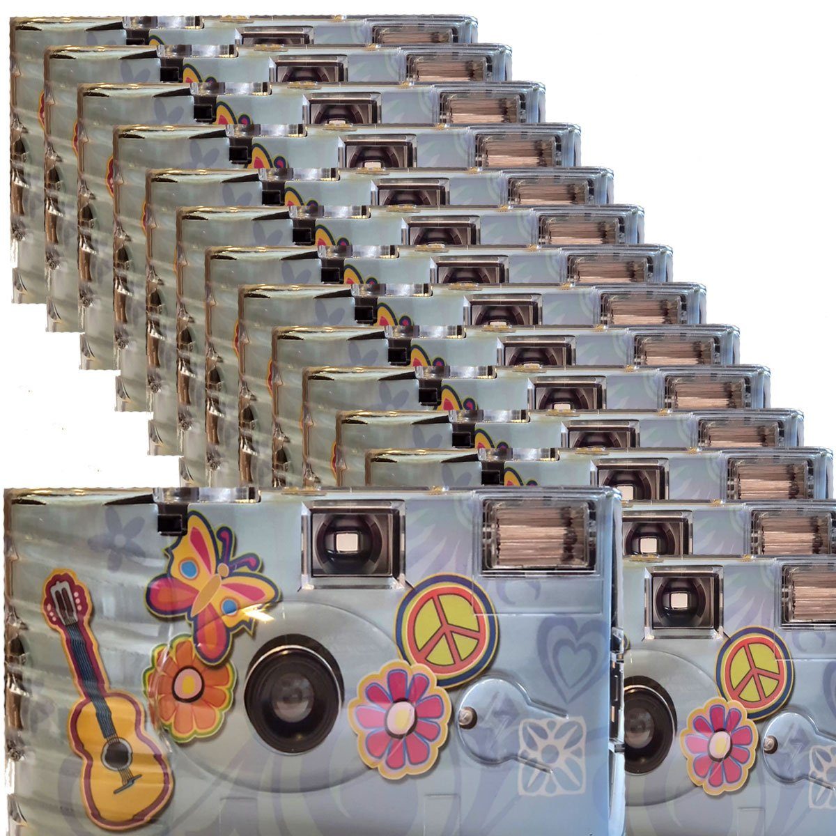 TopShot 15 x Einwegkamera Sonderposten Flower Power Einwegkamera